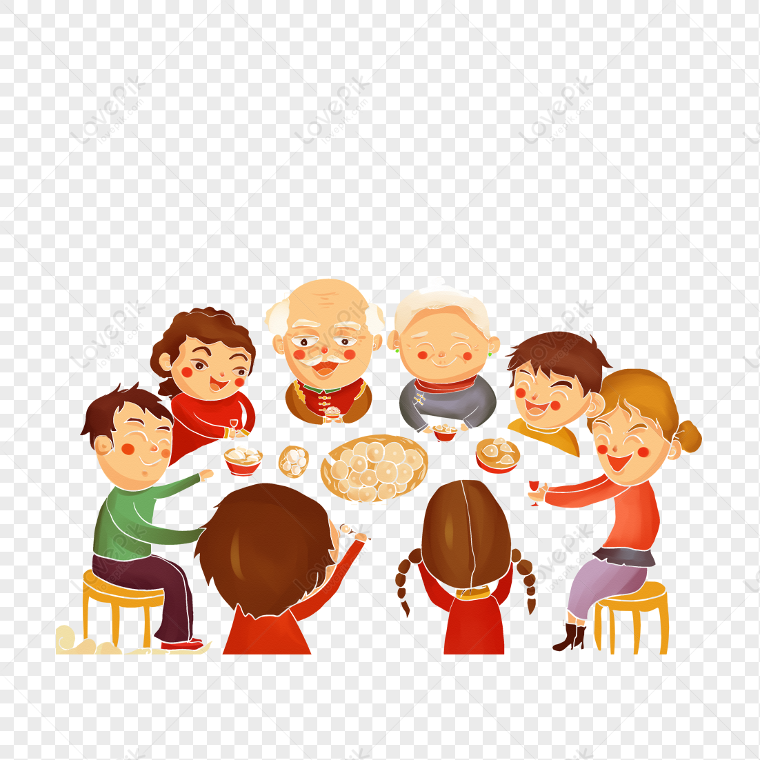clipart family party