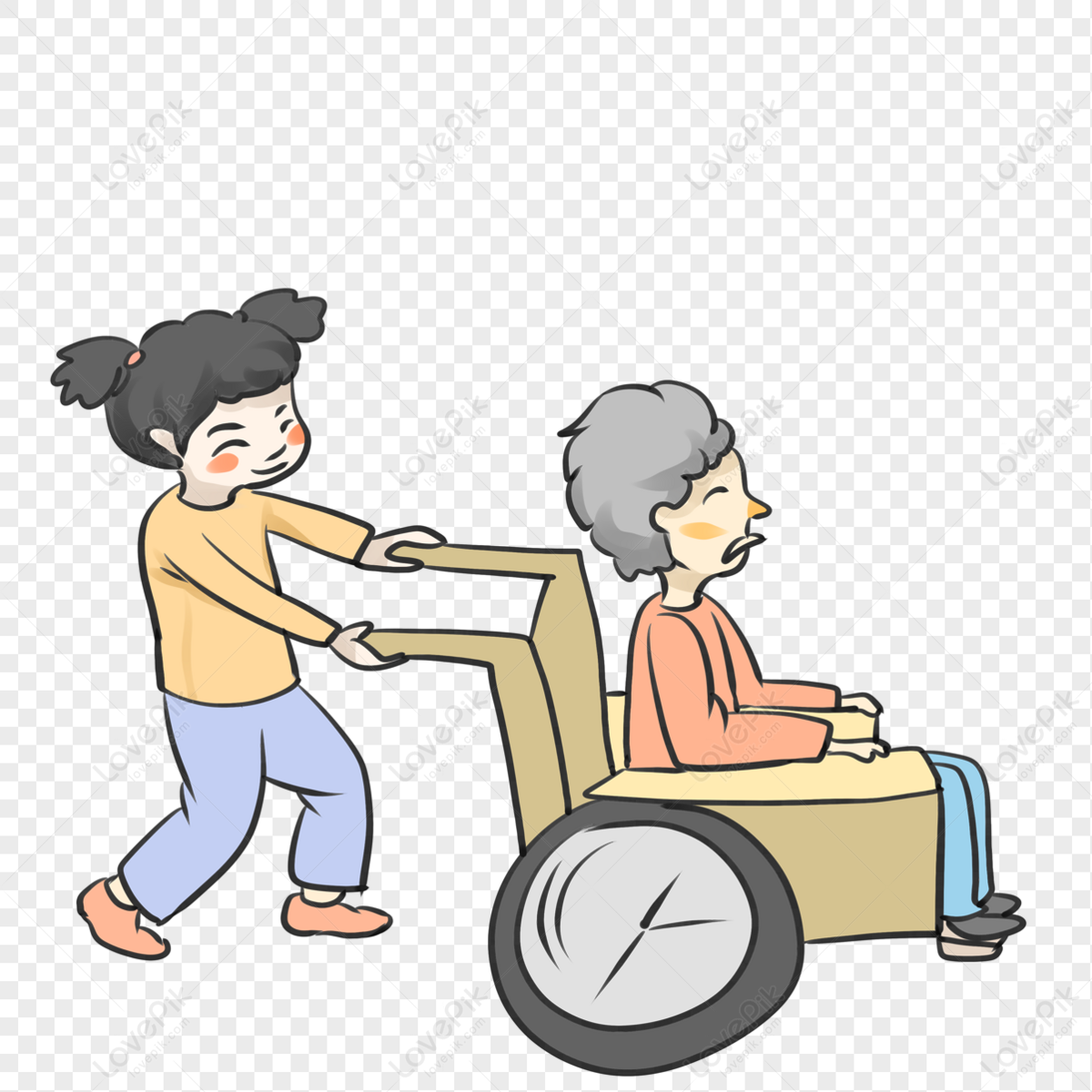 Girl In Wheelchair PNG Transparent Background And Clipart Image For Free  Download - Lovepik | 400493420