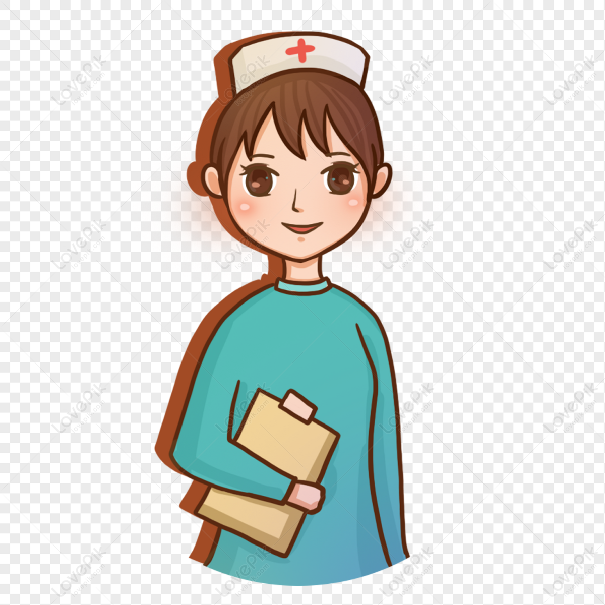 Hand Painted Nurse PNG Transparent And Clipart Image For Free Download -  Lovepik | 400495776