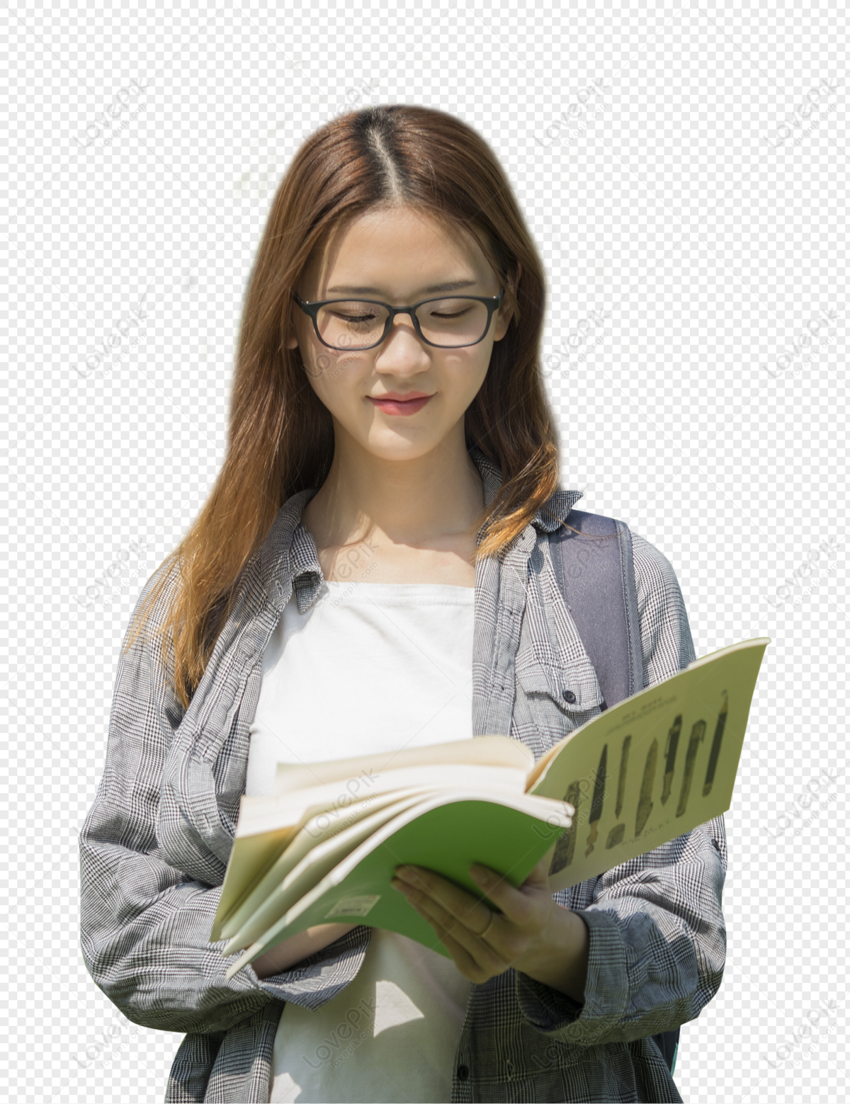 reading-girl-student-png-images-with-transparent-background-free