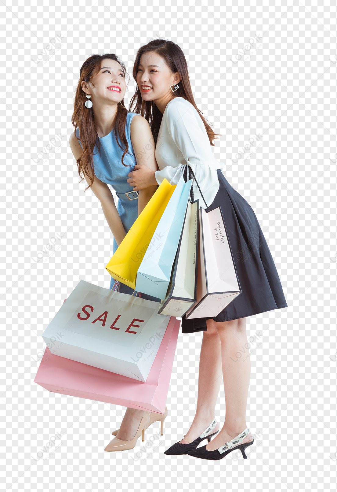Girlfriends Shopping Bags Shopping Bags PNG Image Free Download And ...