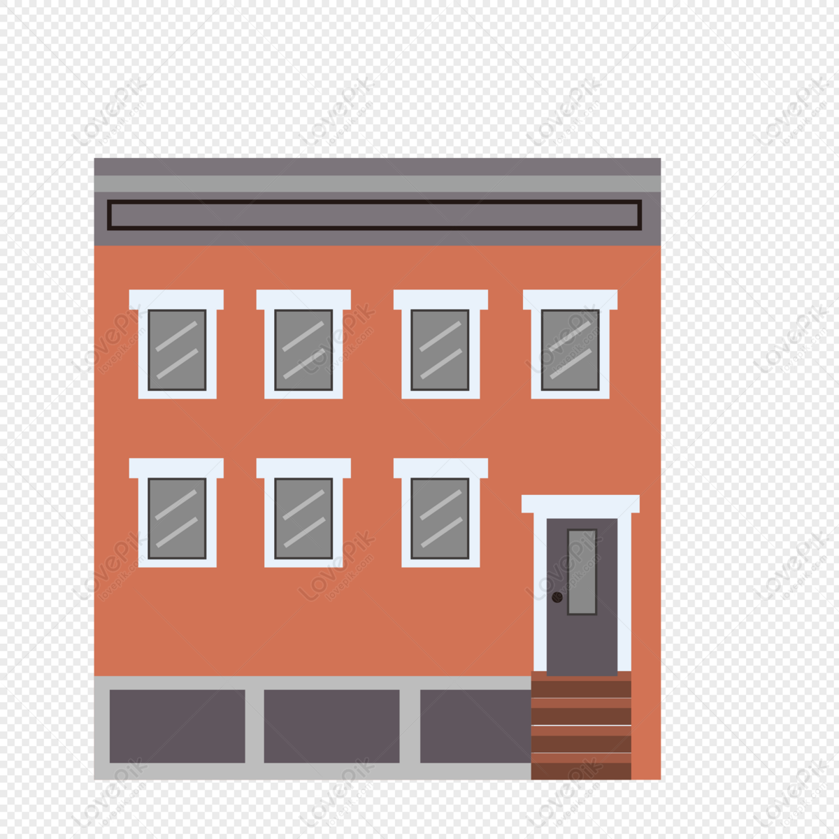 Tall Building Building Flat Building Vector Art Building Png Free Download And Clipart Image