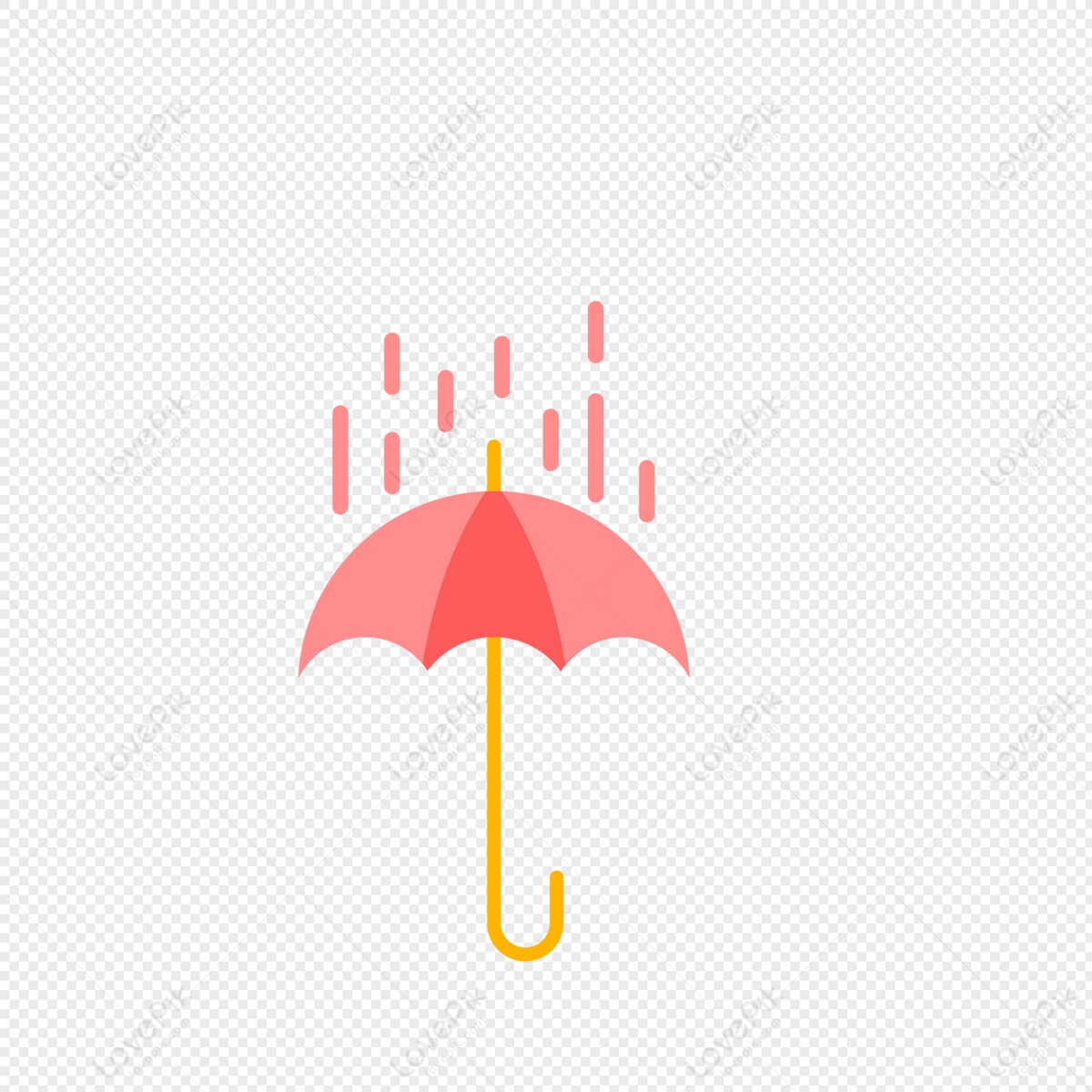 umbrella raindrops clipart