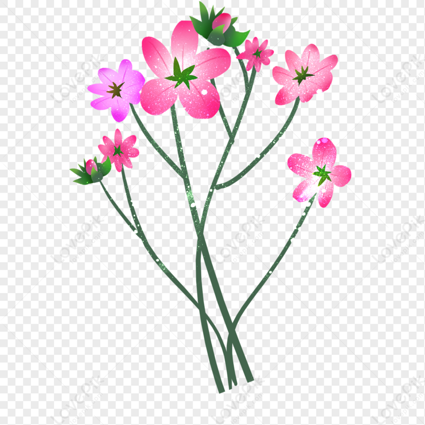 Unique Drawn Flowers Design PNG Transparent And Clipart Image For Free ...