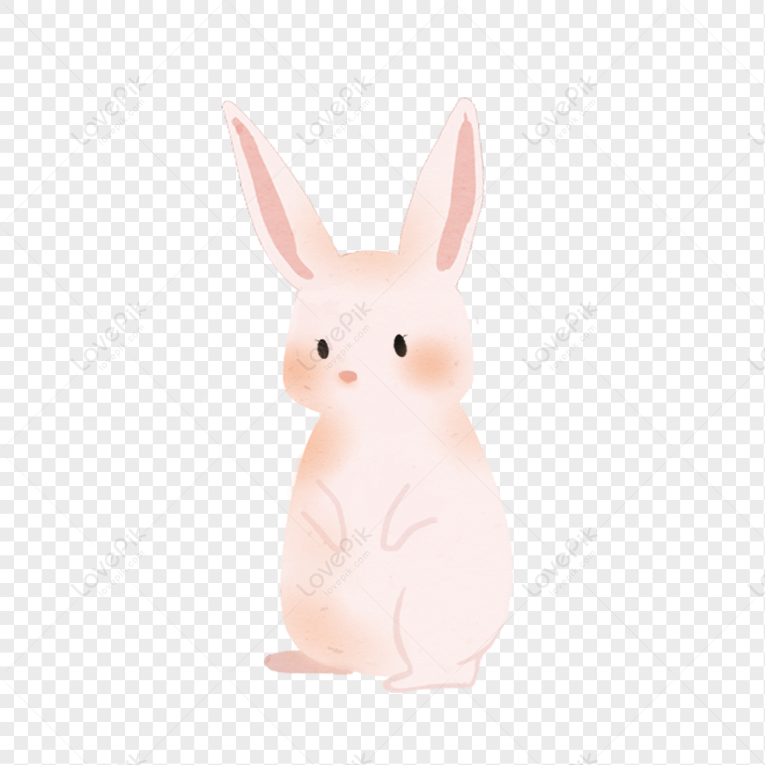 Animal Rabbit Element, Cute Rabbit, Pink Rabbit, Rabbit Vector PNG Free ...