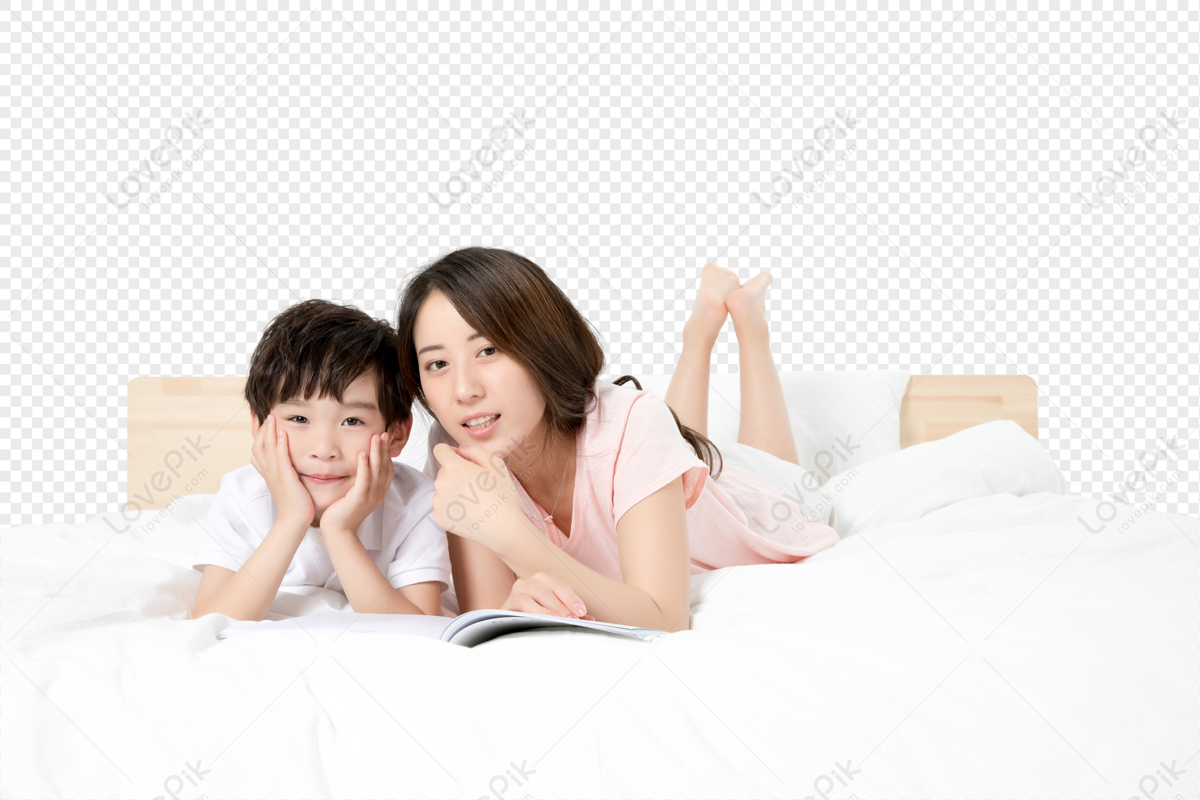 family bedtime story clip art