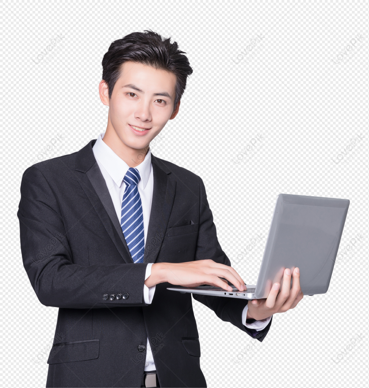 Business Men Use Computers PNG Image And Clipart Image For Free ...