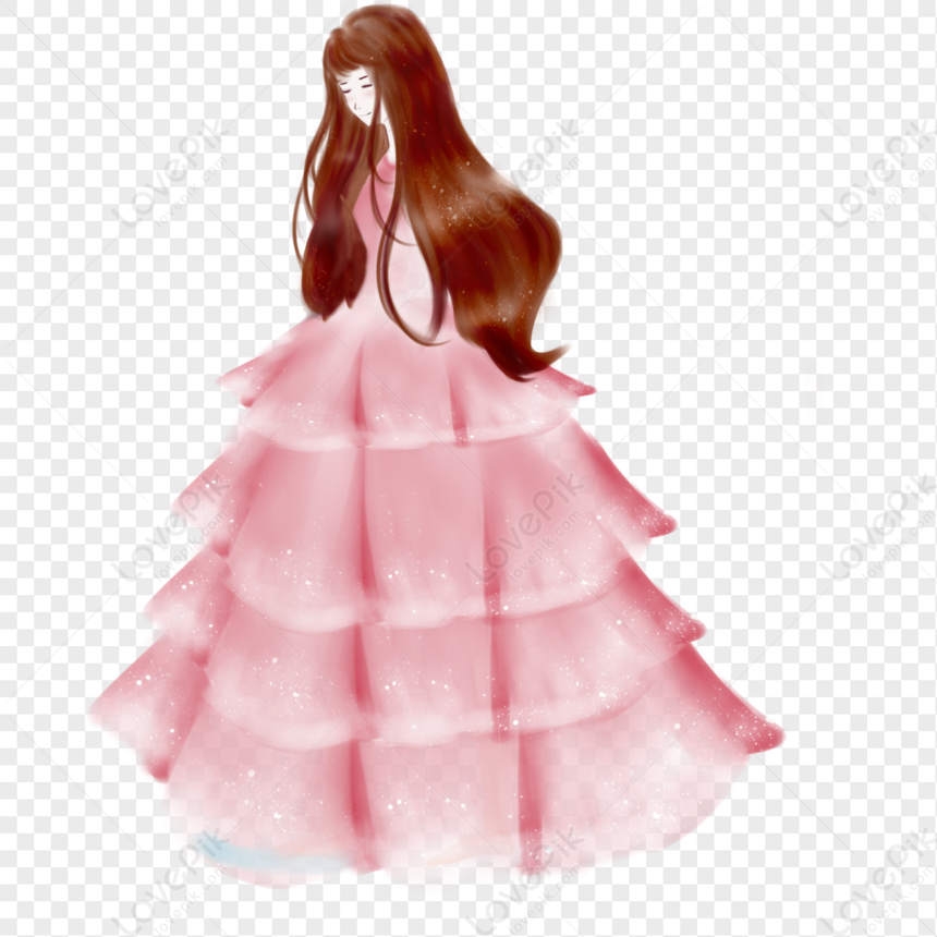 Delicate Cartoon Girl Illustration Image PNG Image And Clipart Image ...