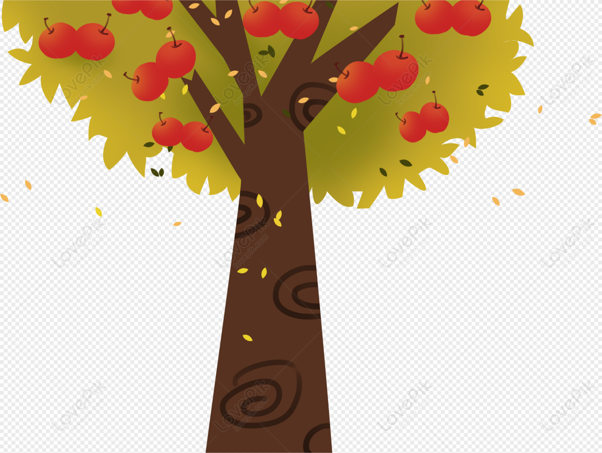 Fruit Tree, Simple Tree, Apple Tree, Red Tree PNG Hd Transparent Image ...