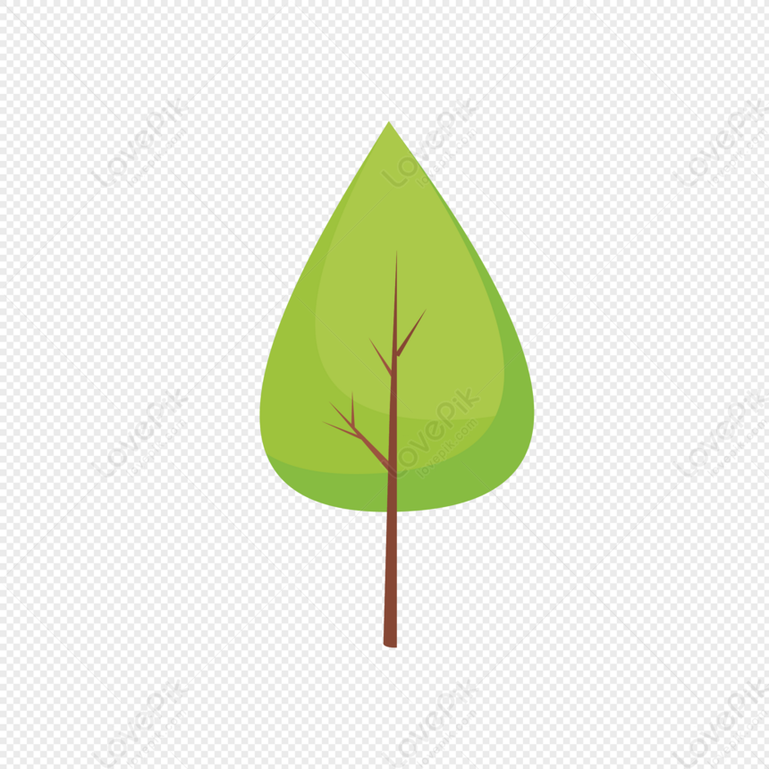 Small Tree, Leaf Tree, Flat Tree, Tree Vector PNG Free Download And ...