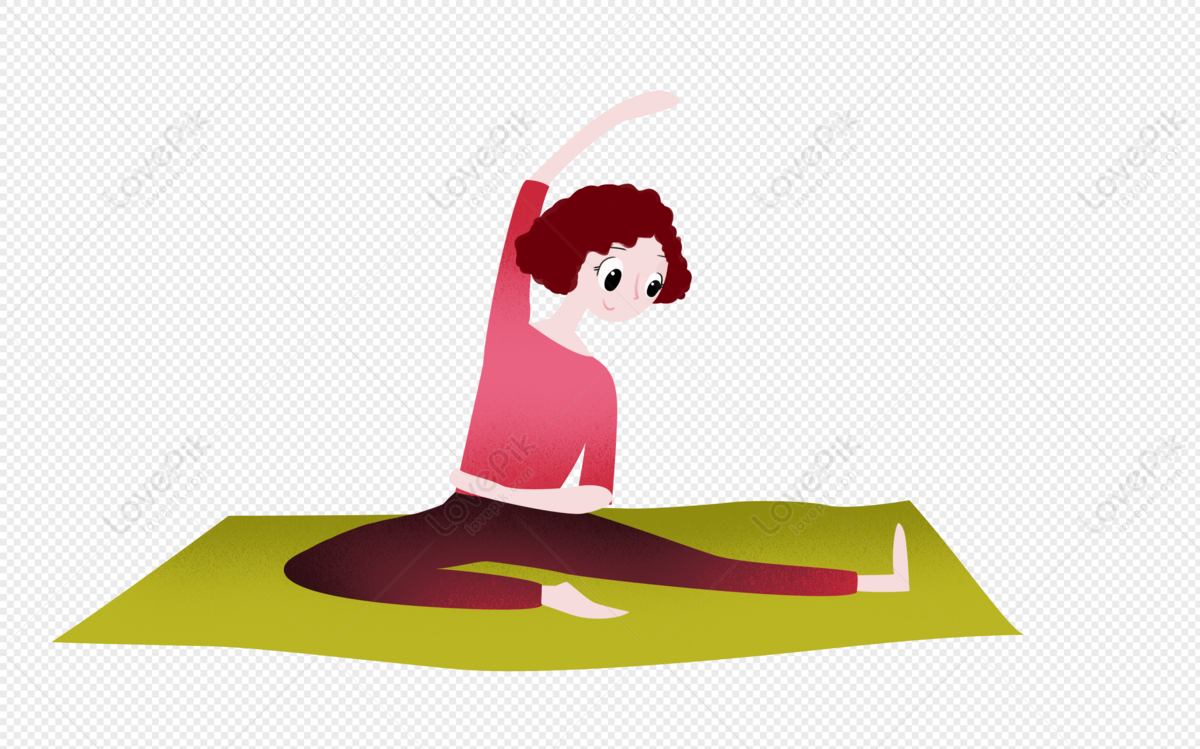 Hình ảnh Một Cô Gái đang Tập Yoga PNG Miễn Phí Tải Về - Lovepik