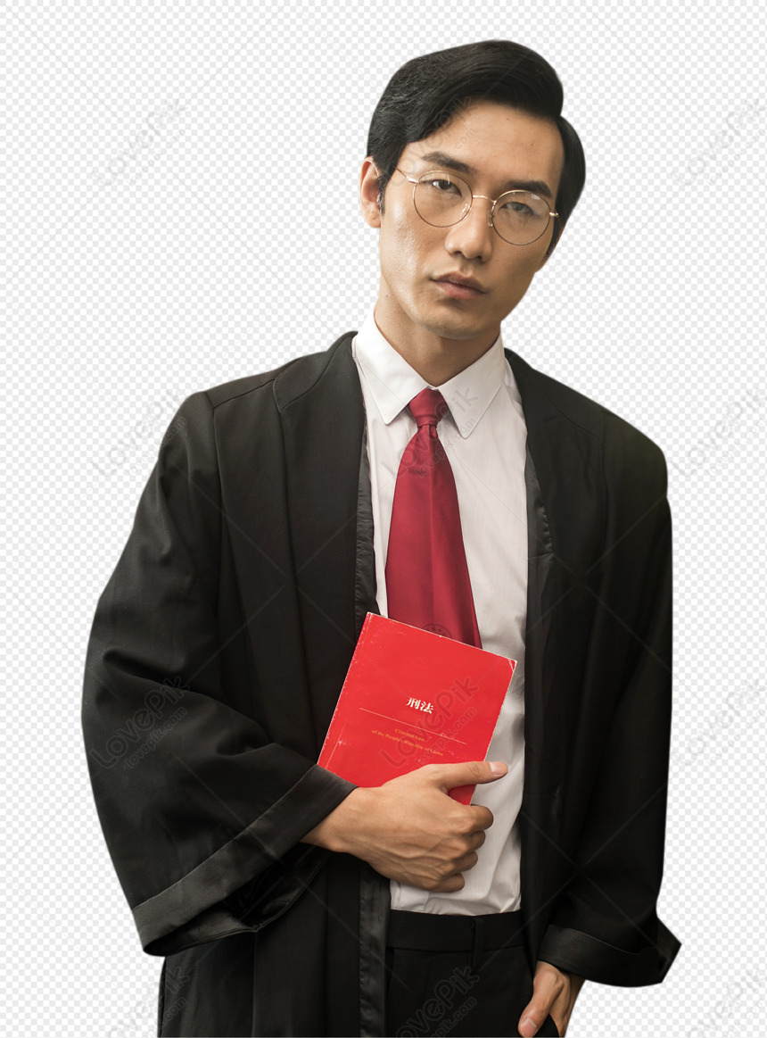 Judge Of Male Lawyer, Red Suit, Book Set, Man Set PNG Free Download And ...