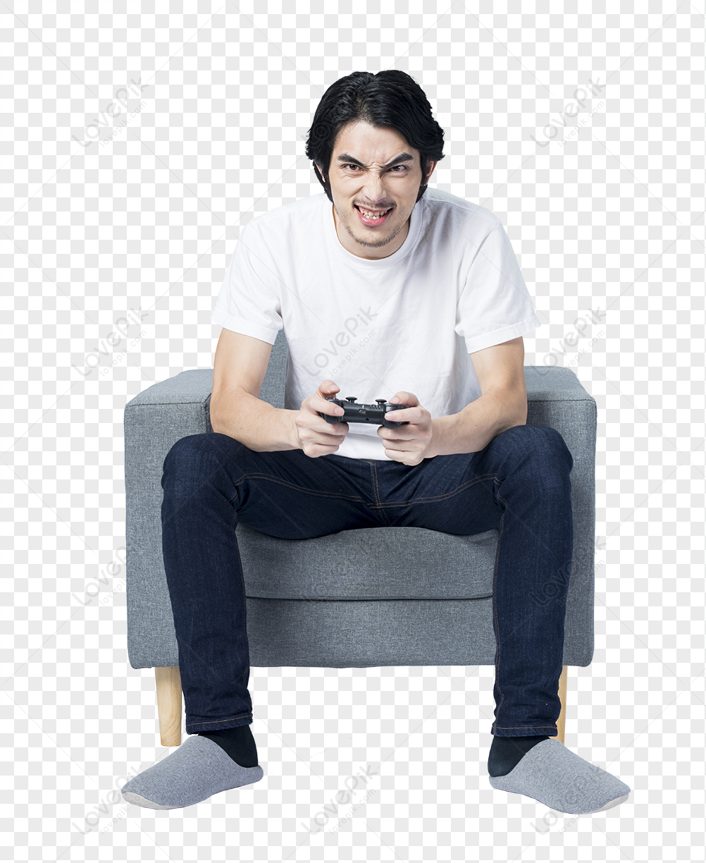 Men At Home Play Games, Light Man, Man Sitting, Game Playing PNG  Transparent Background And Clipart Image For Free Download - Lovepik |  400782626