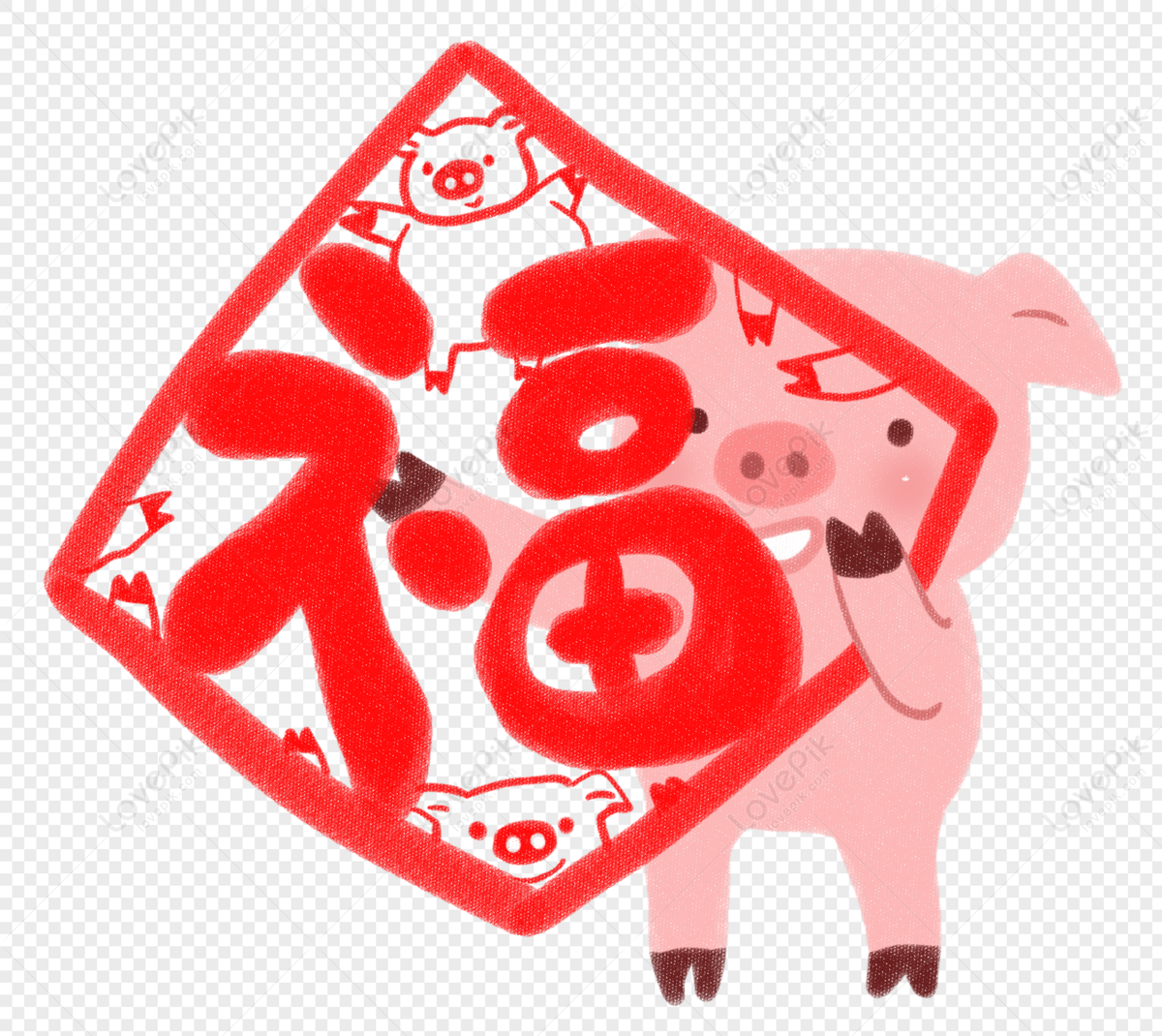 Pig Sticker Images, HD Pictures For Free Vectors Download - Lovepik.com