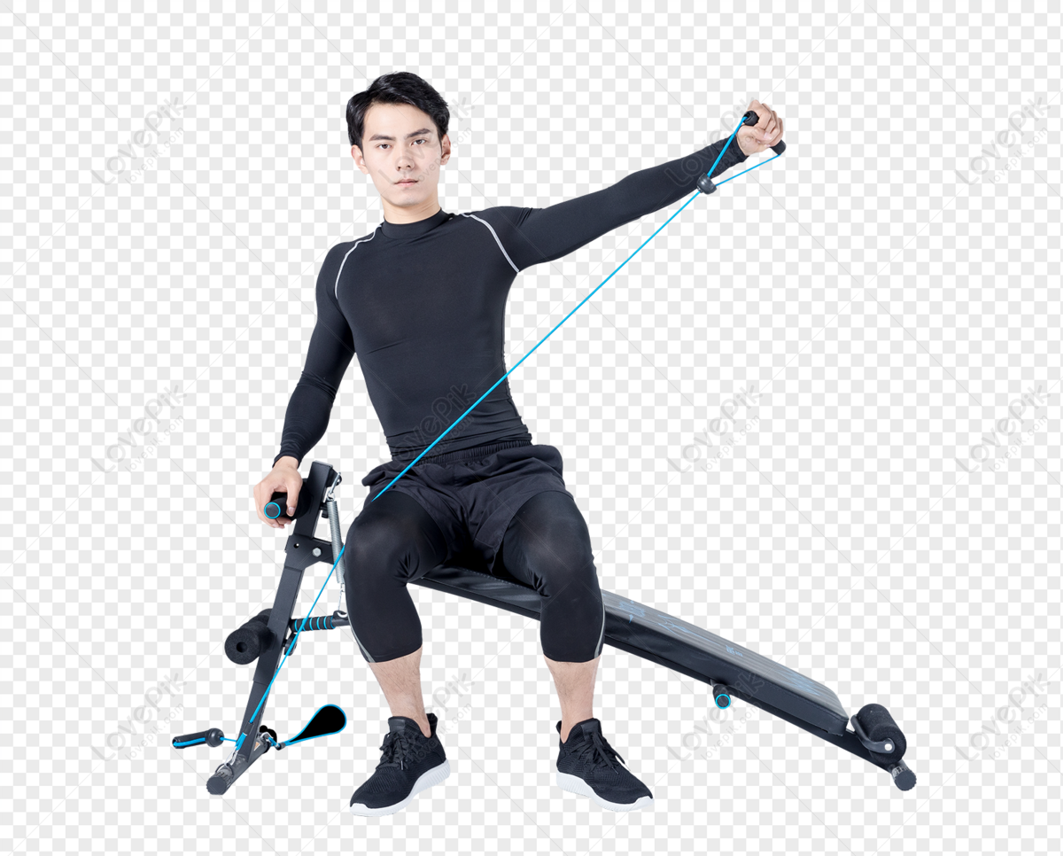 Sports Mens Supine Plate Pull Rope, Fitness Machine, Black Man, Equipment  Fitness Free PNG And Clipart Image For Free Download - Lovepik
