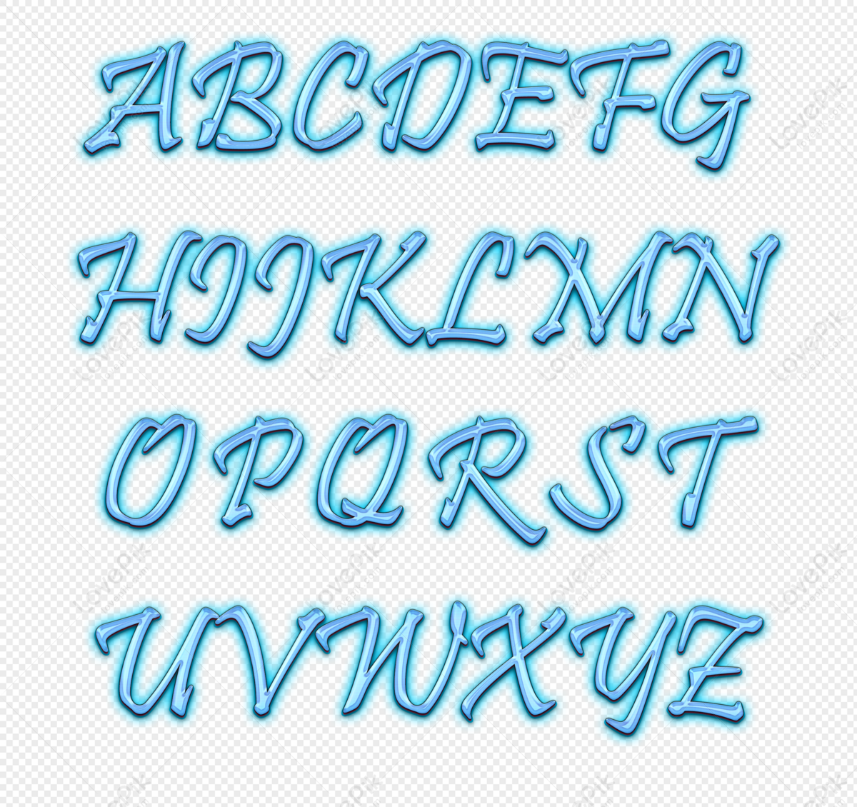 Blue 26 English Alphabet Design PNG Transparent Background And Clipart  Image For Free Download - Lovepik | 400794650