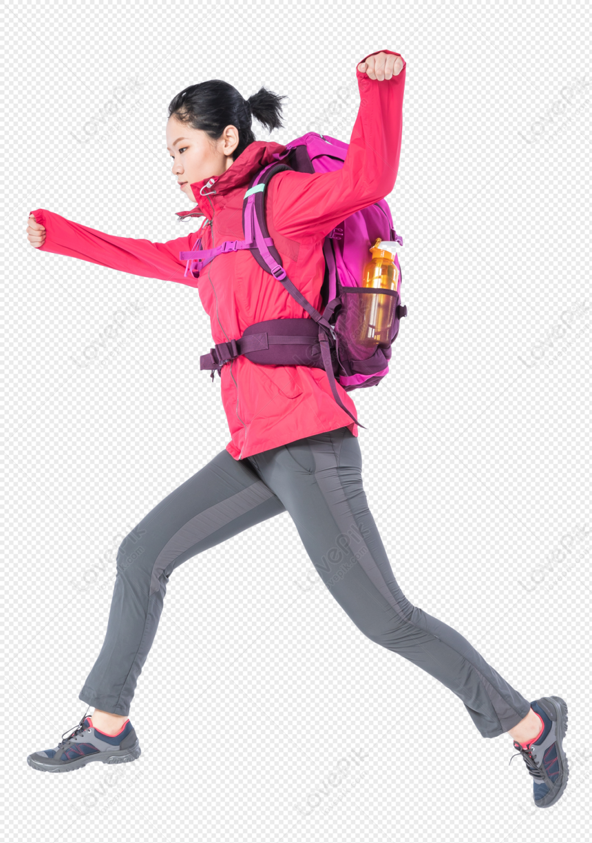 Hiking Young Women, Girl Hiking, Dark Girl, Backpack Girl PNG ...