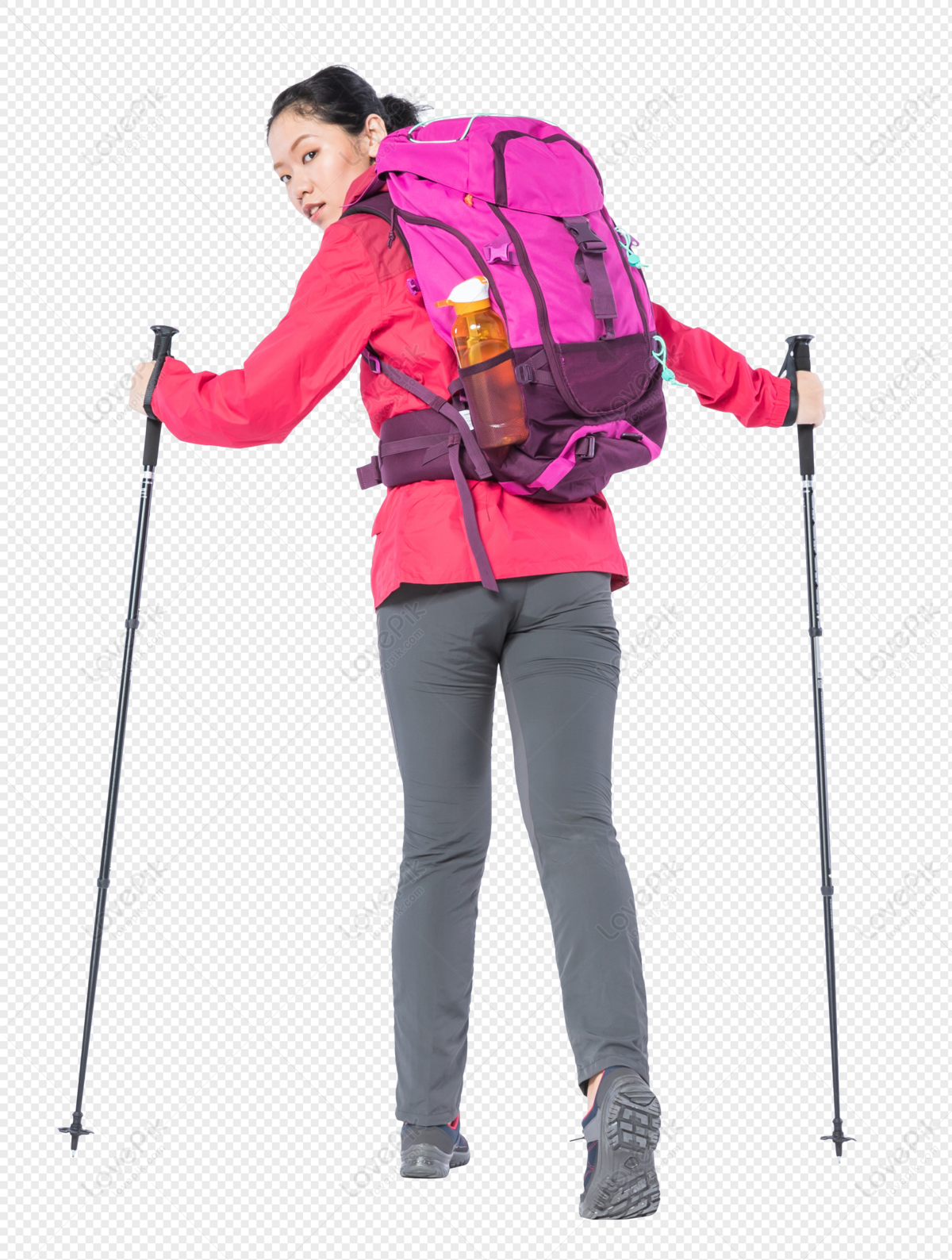 Hiking Youth Female Back, Dark Pink, Dark Light, Backpack Woman Free ...