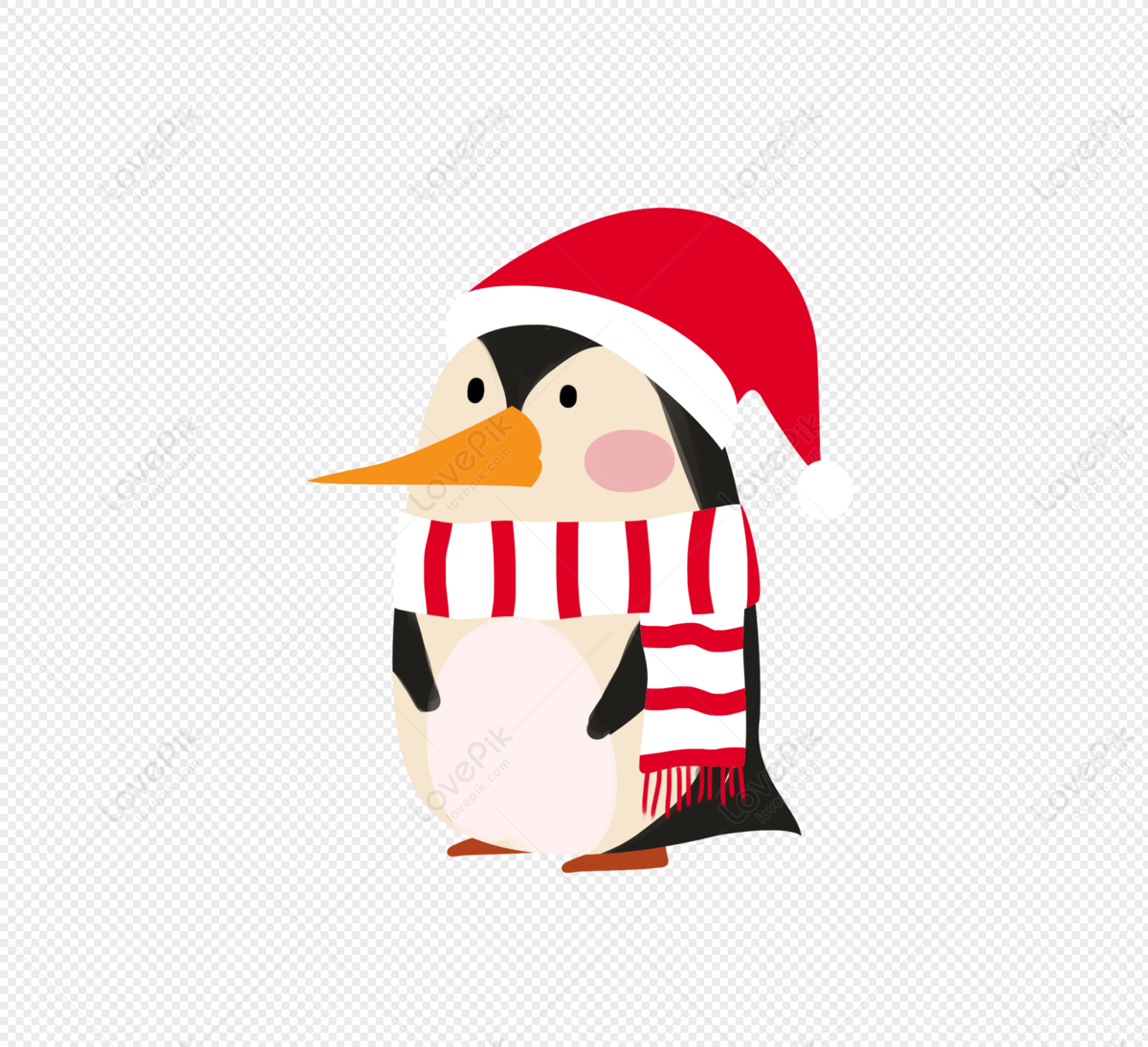 Lovely Christmas Penguin Image PNG Transparent Background And Clipart Image  For Free Download - Lovepik | 400799780