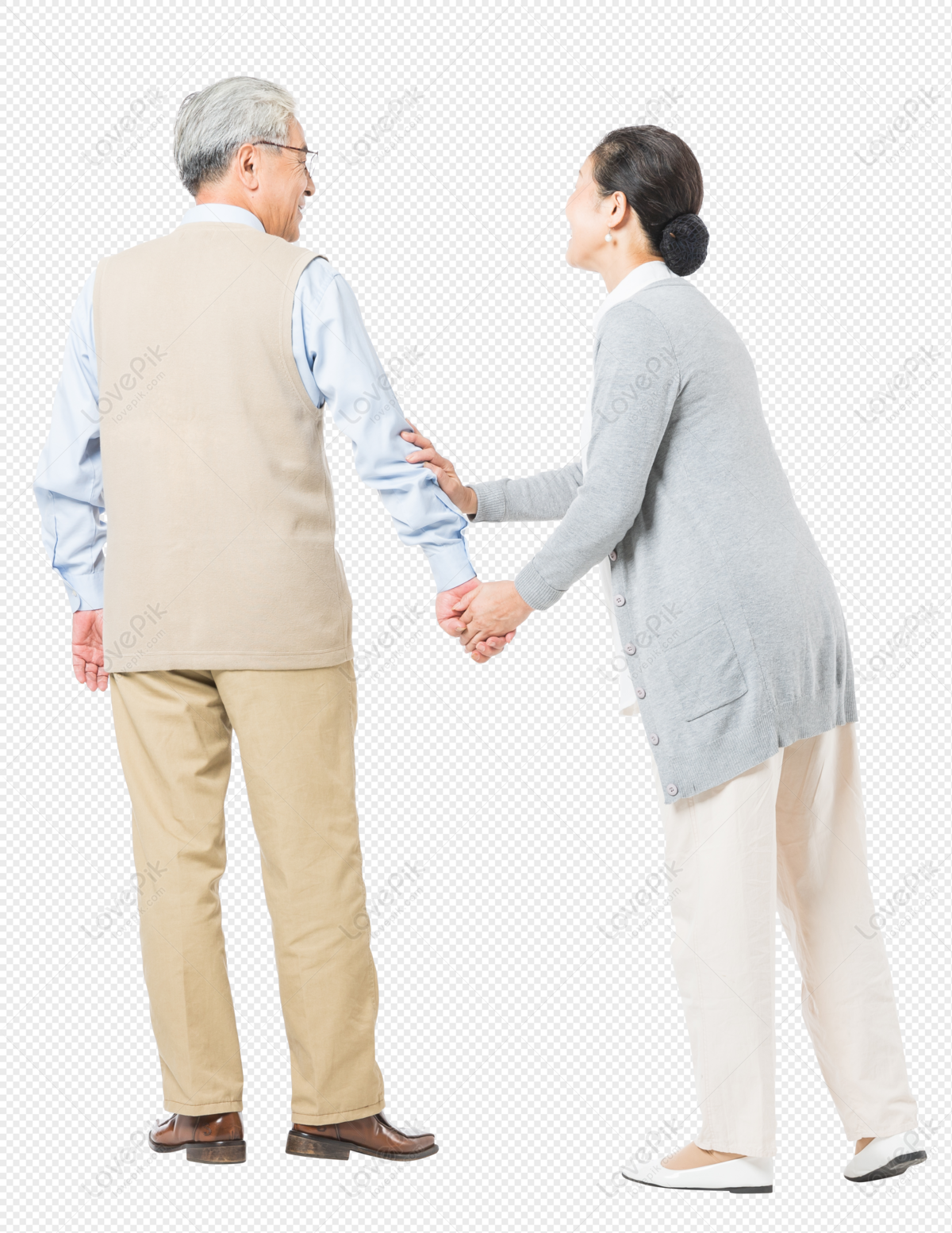 Loving Elderly Couple, Body Couple, Full People, Elder People PNG  Transparent Background And Clipart Image For Free Download - Lovepik