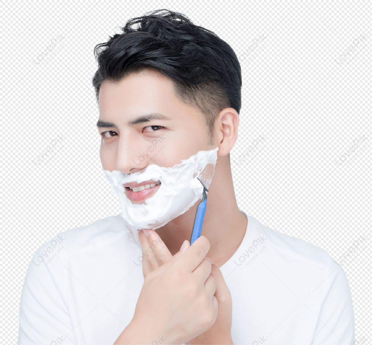 shaving face clipart