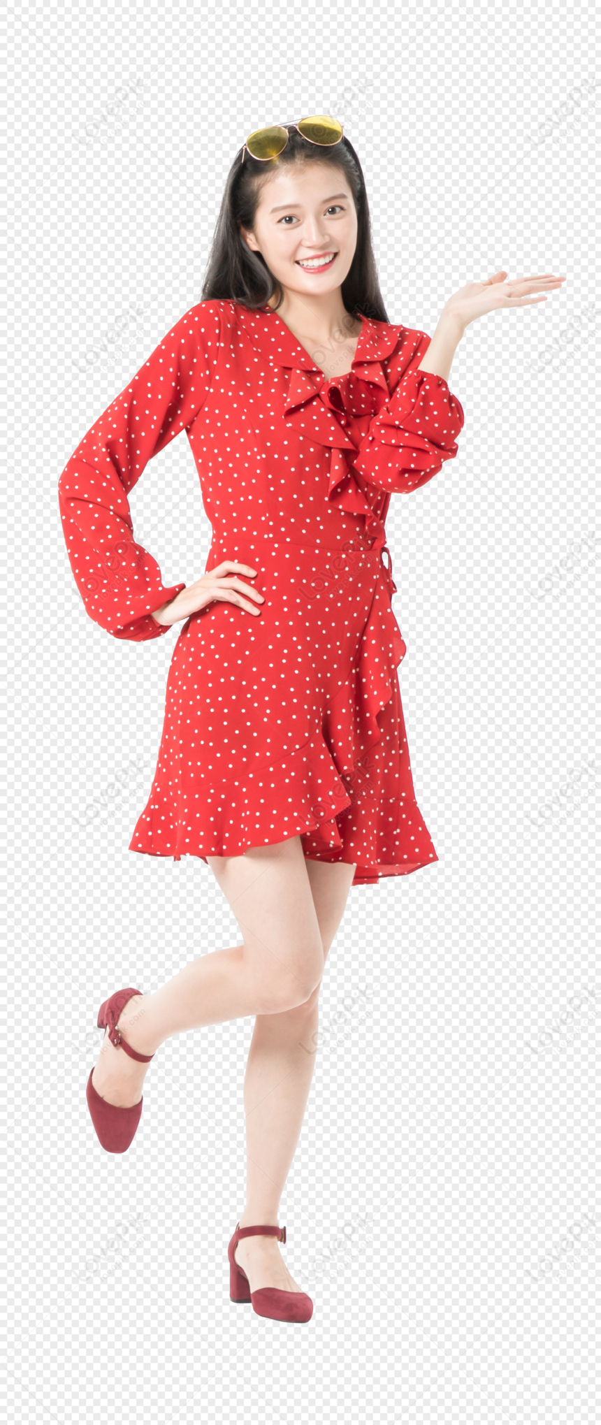 Women Shopping Carnival Red Woman Posing Woman Dress Woman Png Image Free Download And 0784