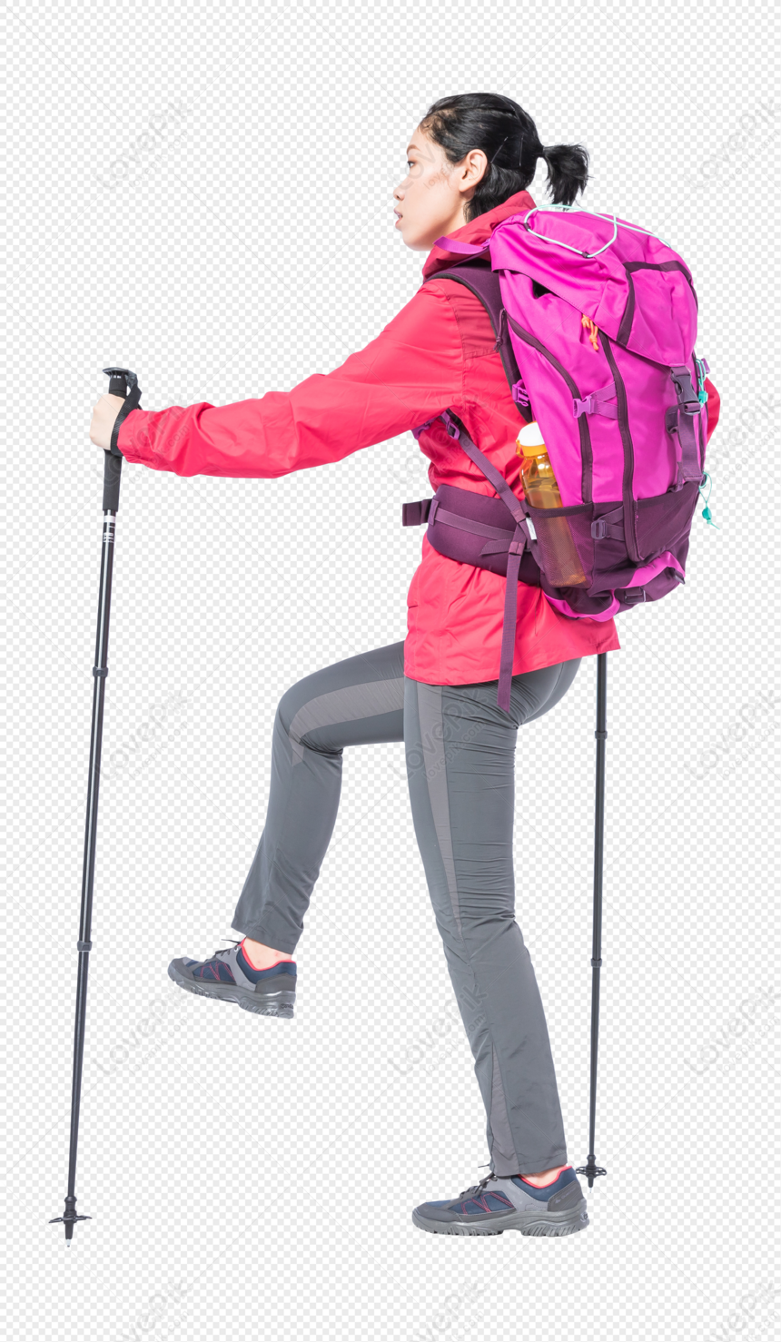 Hiking Young Women PNG Transparent And Clipart Image For Free Download ...