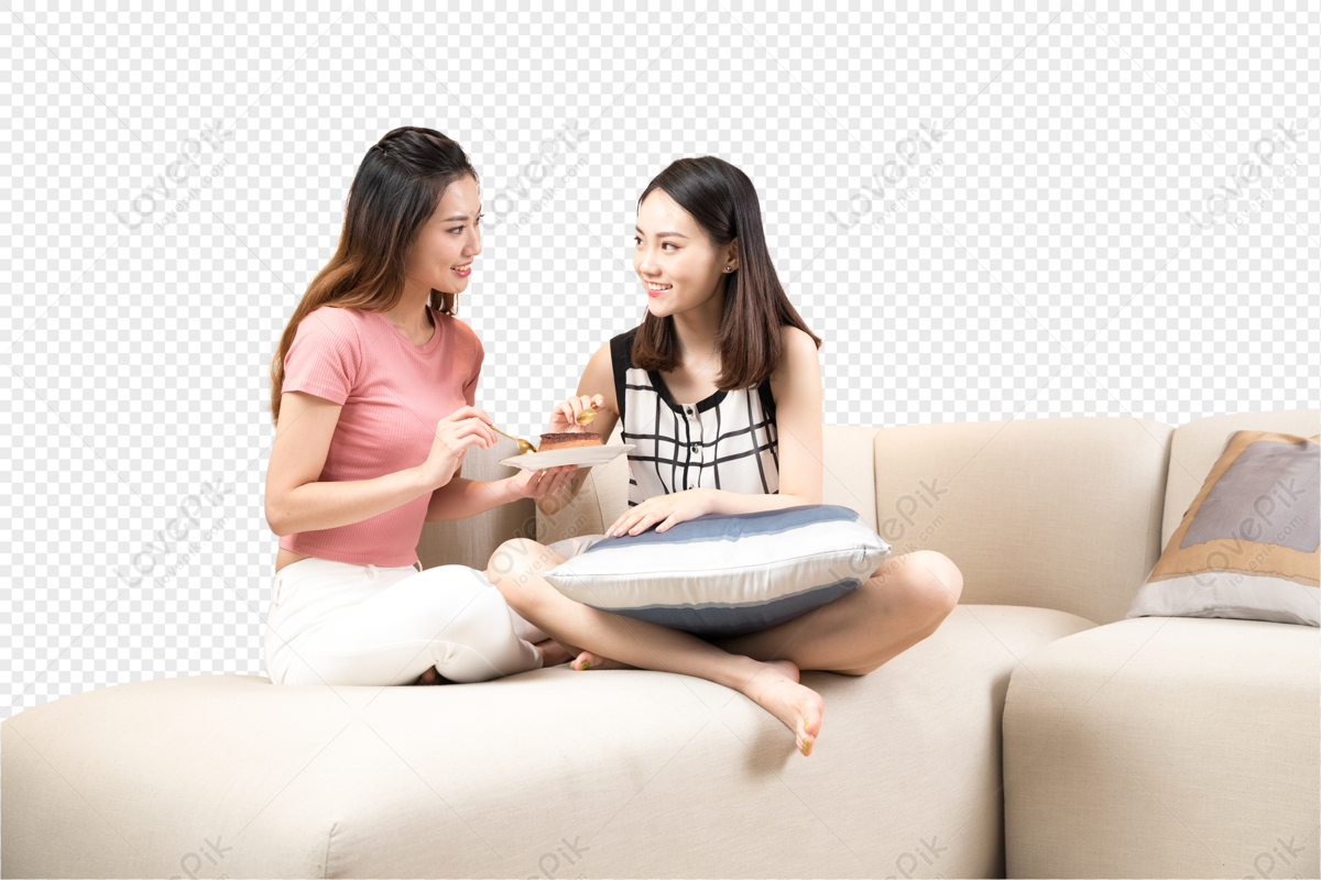 Namoradas Comendo Lanches No Sofá PNG Imagens Gratuitas Para Download -  Lovepik