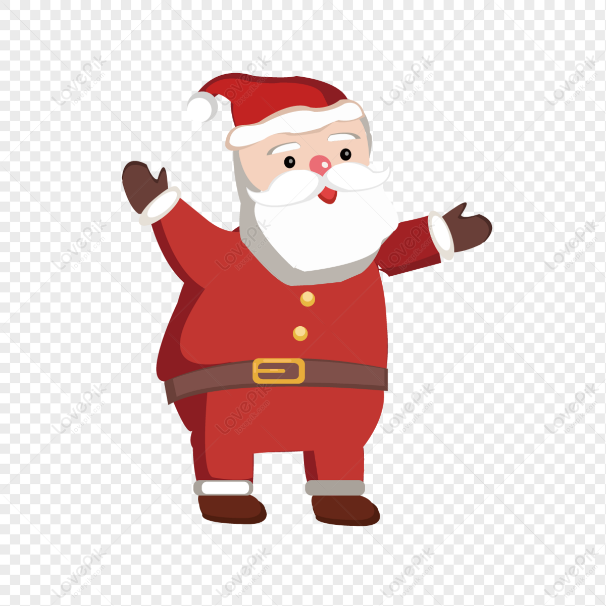 Santa Claus With Open Hands, Light Red, Christmas Santa, Christmas Eve ...