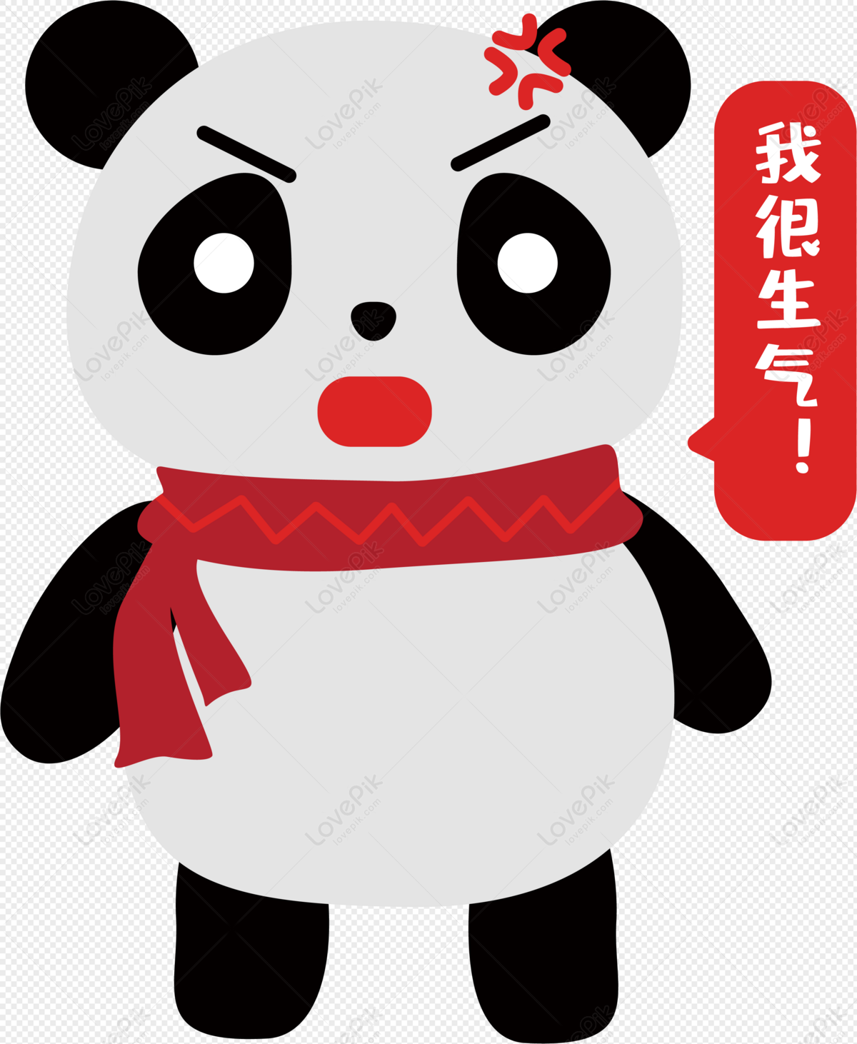 Angry Panda PNG Free Download And Clipart Image For Free Download - Lovepik  | 400964773