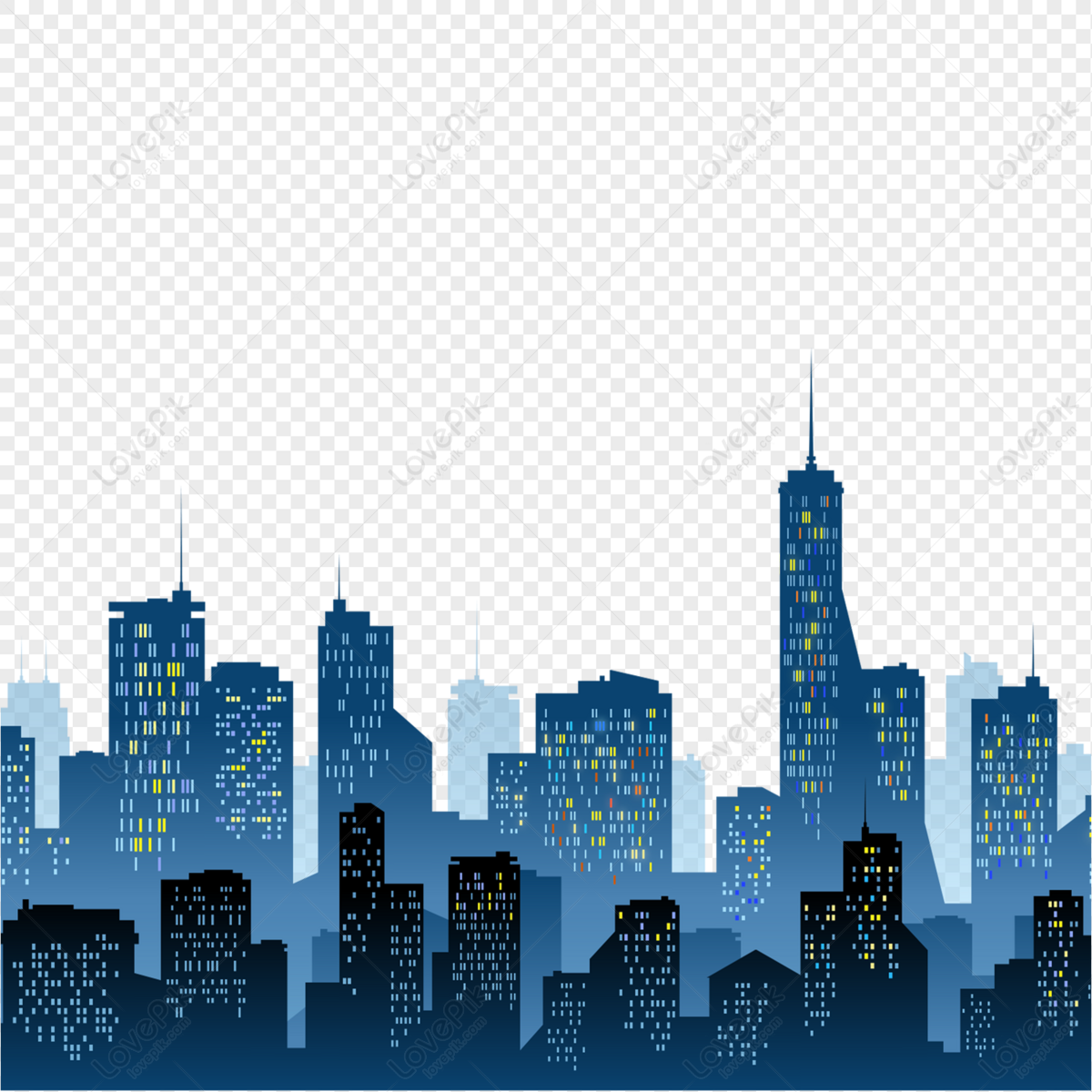 city building, city urban, black city, city skyline png transparent image