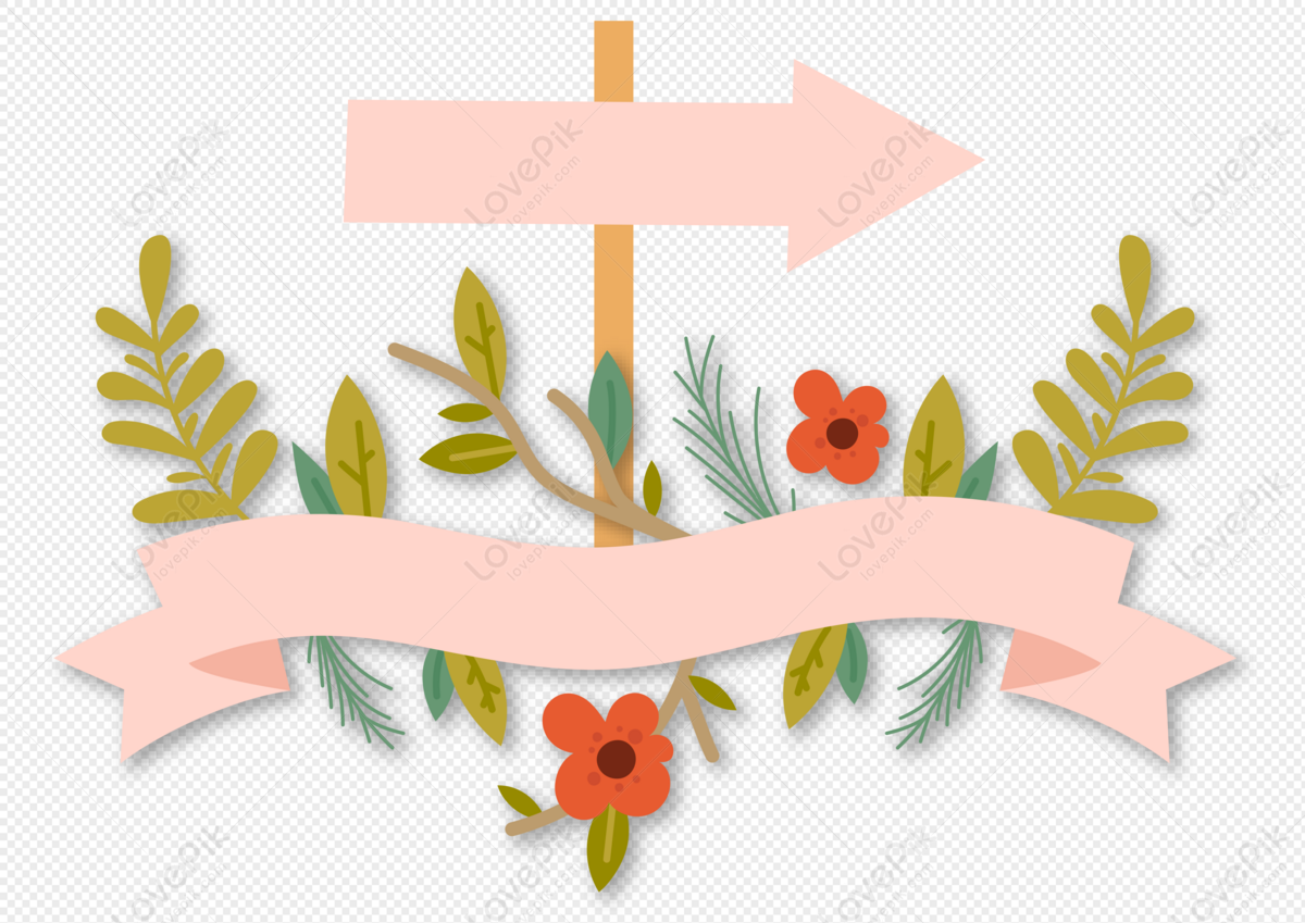 Boho Banner Vector Art PNG, Beautiful Boho Ribbon Banner, Beautiful,  Flower, Floral PNG Image For Free Download