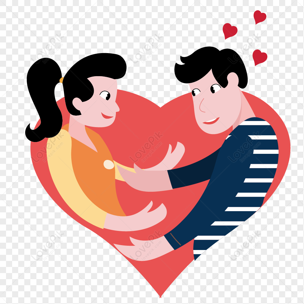Hug Couples On Valentines Day PNG Image Free Download And Clipart ...