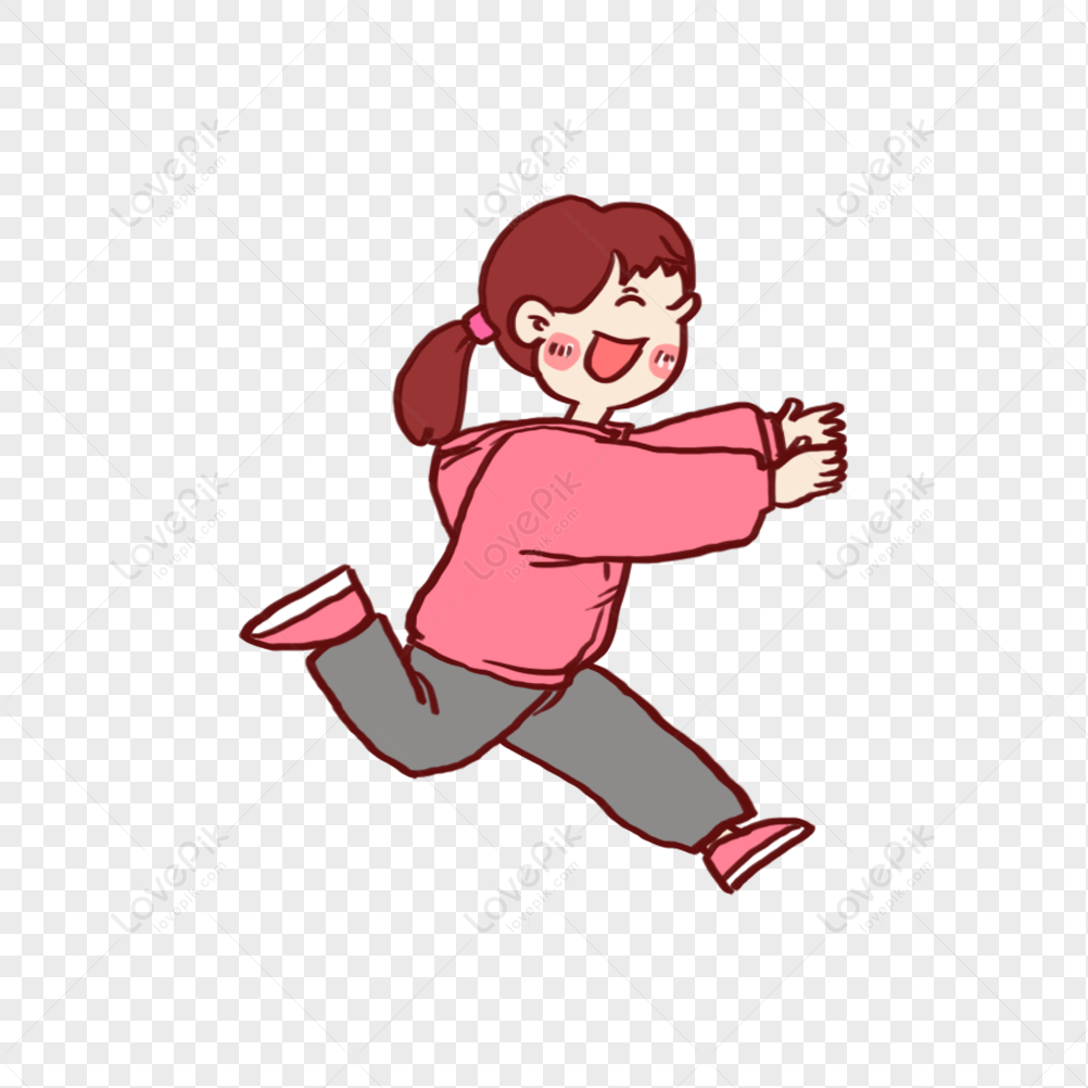 Running Girl PNG Images With Transparent Background