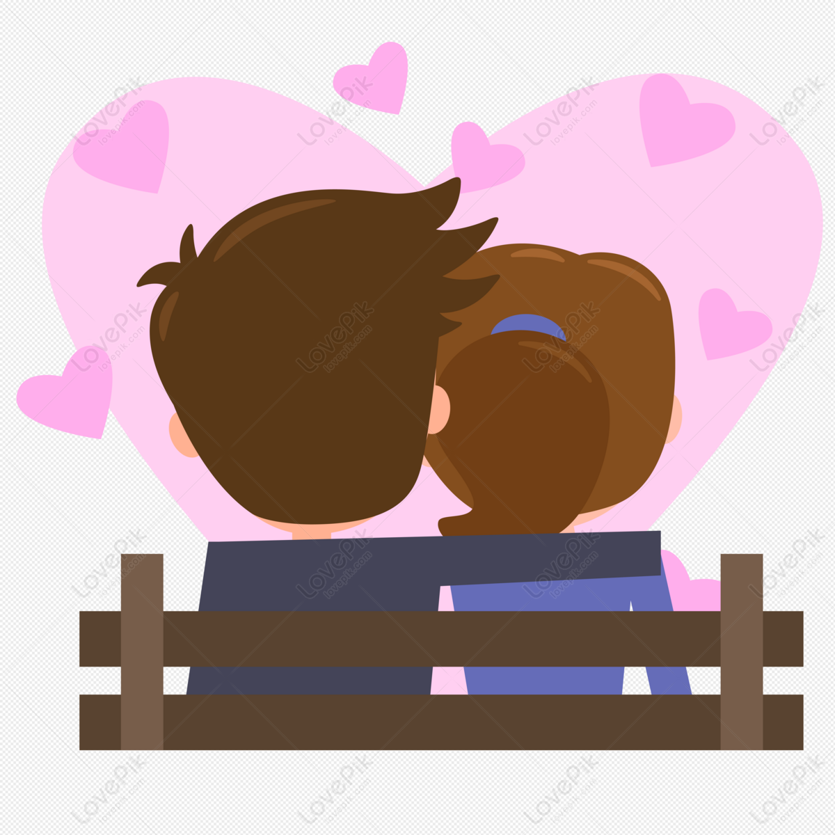 The Back Shadow Elements Of Lovers In Cartoon Cute Dating Free PNG And  Clipart Image For Free Download - Lovepik | 400951419