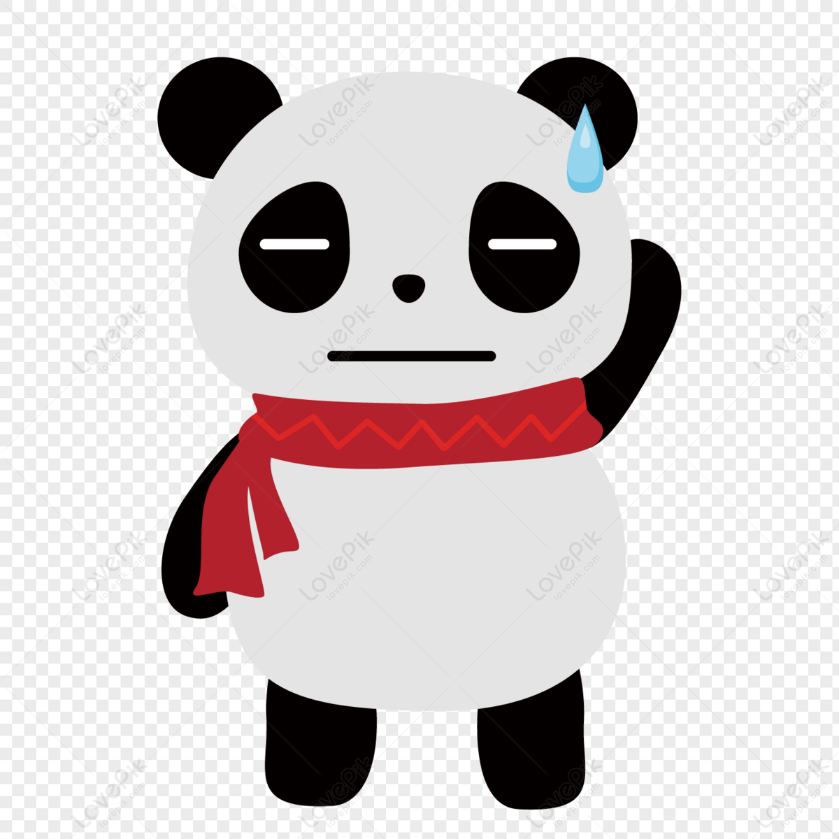 The Helpless Little Panda PNG White Transparent And Clipart Image For ...