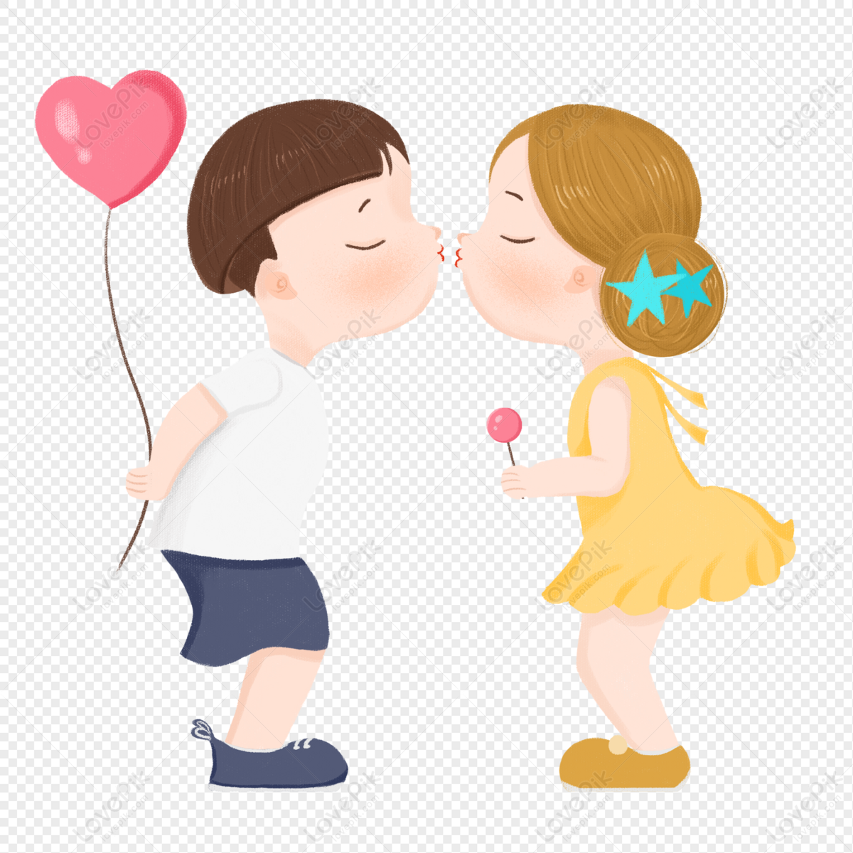 Desenhos Animados Mão Desenhada Valentine Beijo Ilustração PNG Imagens  Gratuitas Para Download - Lovepik