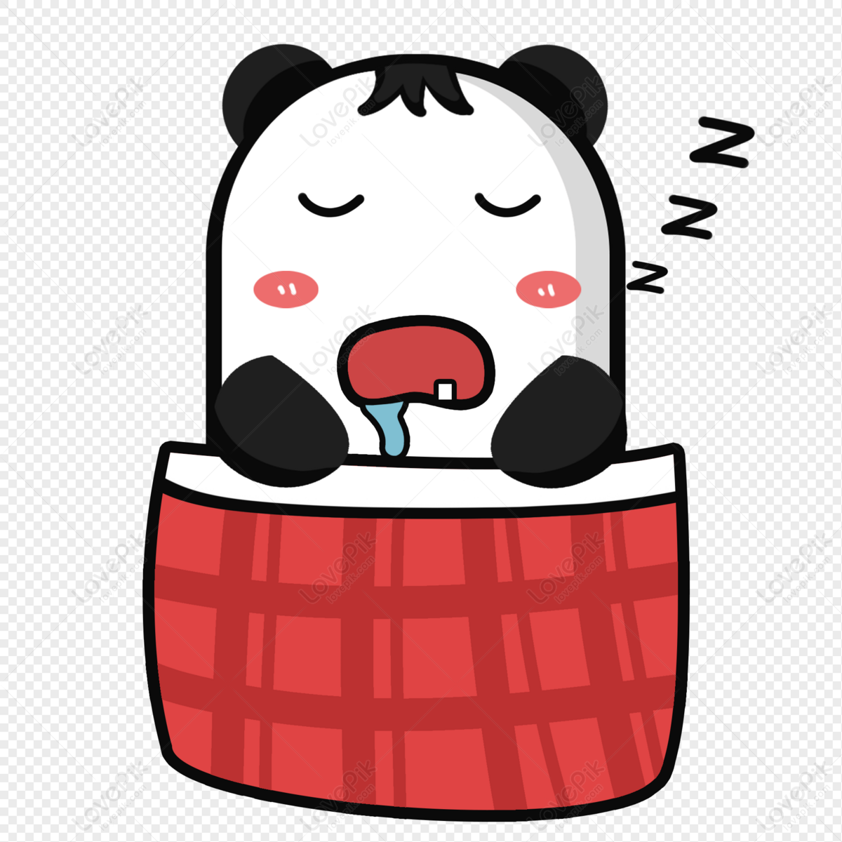 Dibujos Animados Panda Durmiendo Expresión PNG Imágenes Gratis - Lovepik