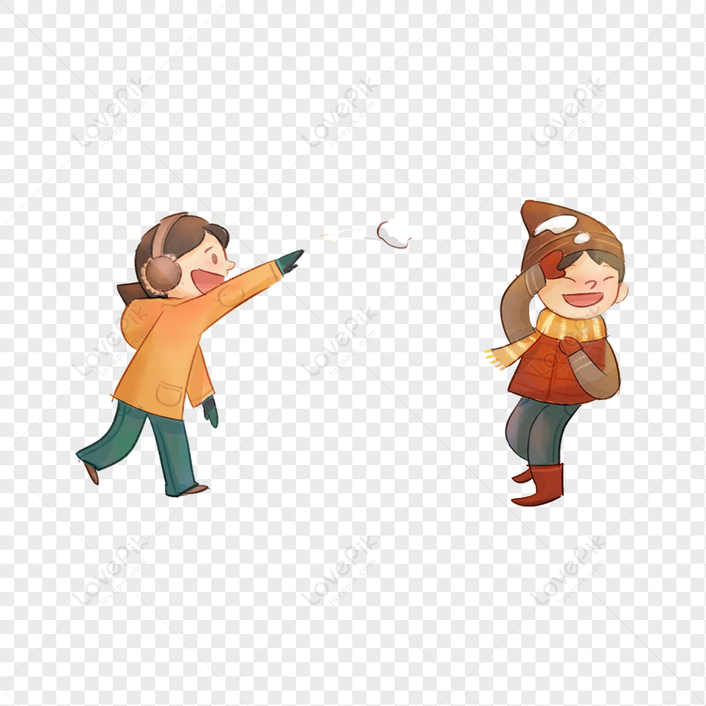 Children Fighting In The Snow PNG Transparent And Clipart Image For Free  Download - Lovepik | 400981996