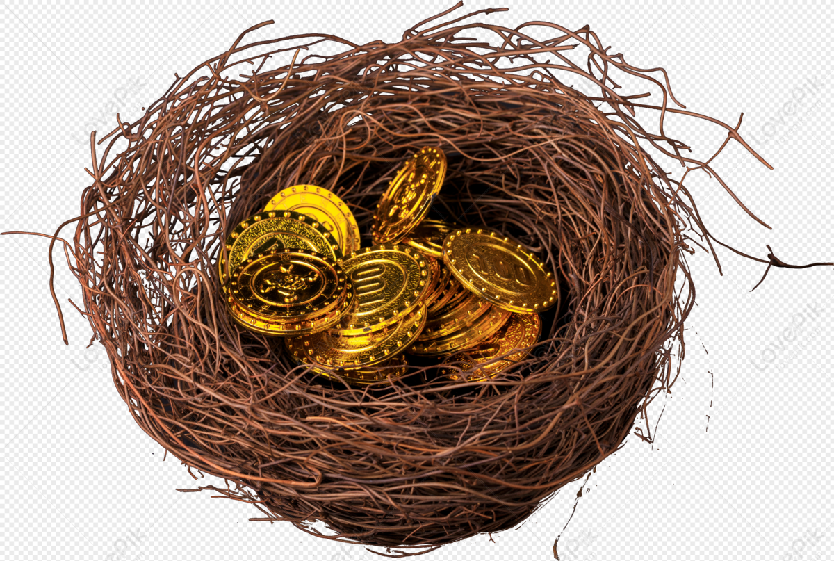 Golden Eggs In Birds Nest PNG Transparent And Clipart Image For Free  Download - Lovepik