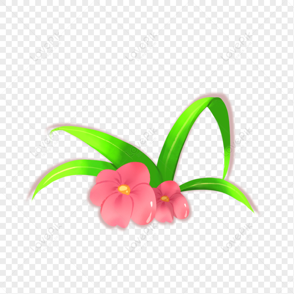 Transparent Hand Painted Flowers Materials Png Image, Cartoon Flowers ...