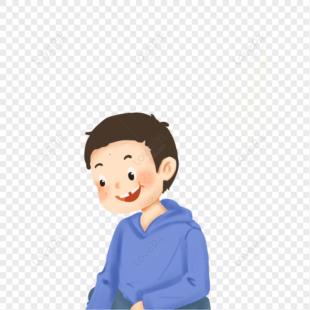 A Boy Sitting Down PNG White Transparent And Clipart Image For Free ...