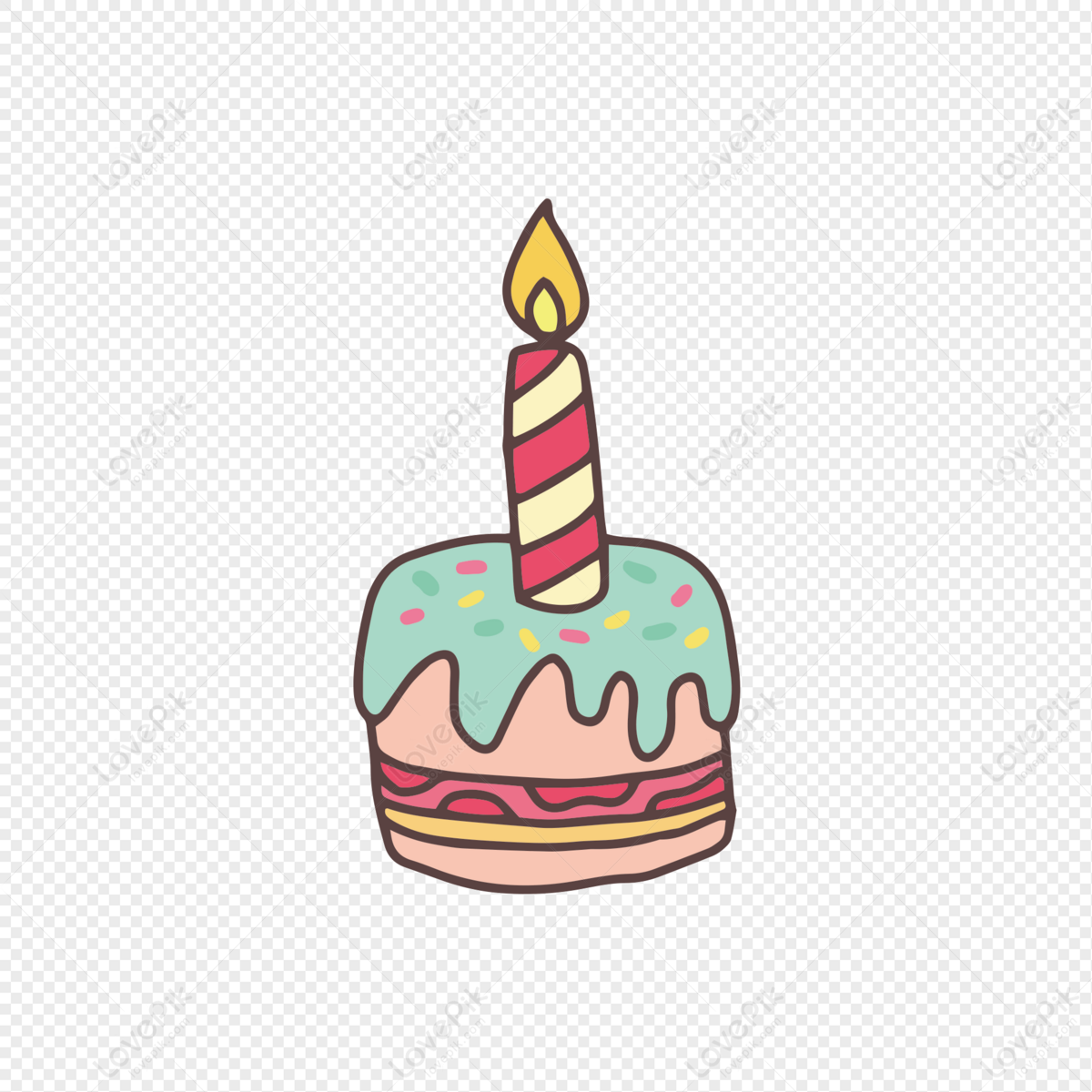 Drawing Cut Cake Vector Free Illustration PNG Images | EPS Free Download -  Pikbest