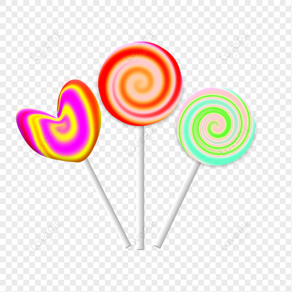 Premium AI Image  Colorful lollipop and candies on a pastel pink background