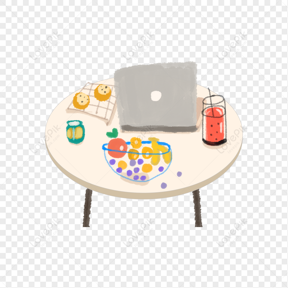 dining table with food clipart no background
