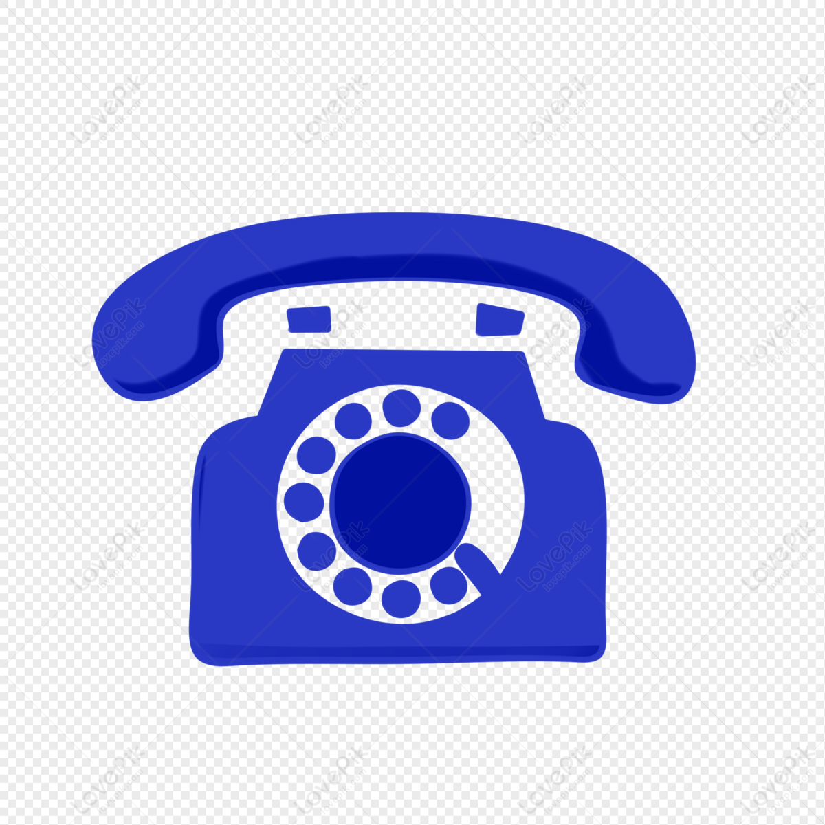 Telephone Cartoon Handpainted Wind Blue Phone PNG Transparent Image And  Clipart Image For Free Download - Lovepik | 401009837