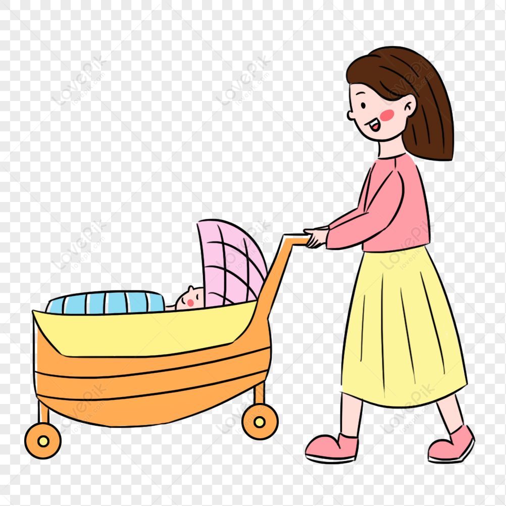 Cartoon Aesthetic Mothers Day Mother With Children Scene PNG Picture And  Clipart Image For Free Download - Lovepik | 401052395