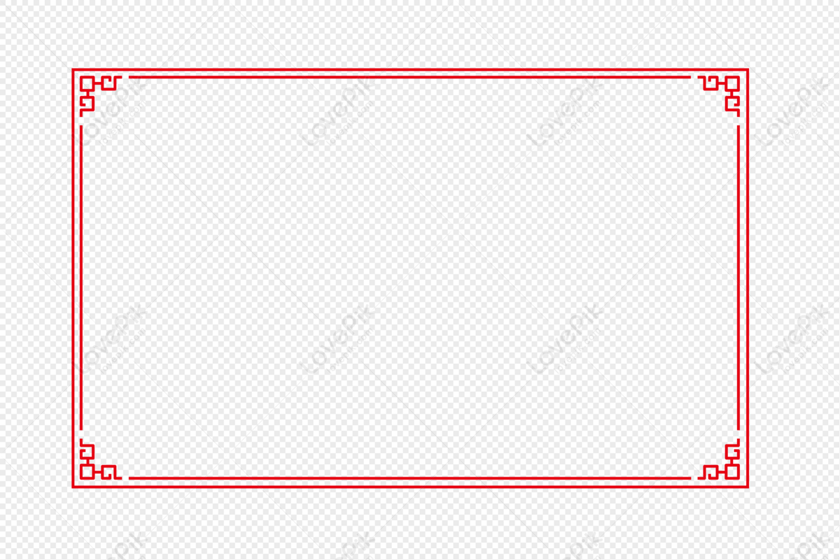 China Wind Border, Border White, Border Frame, Border Red PNG Image And ...