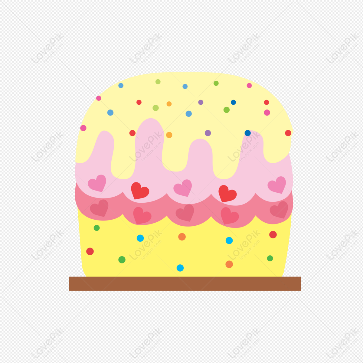 Cute Kawaii Animal Cake Vector Illustration Stock Vector (Royalty Free)  2363727269 | Shutterstock