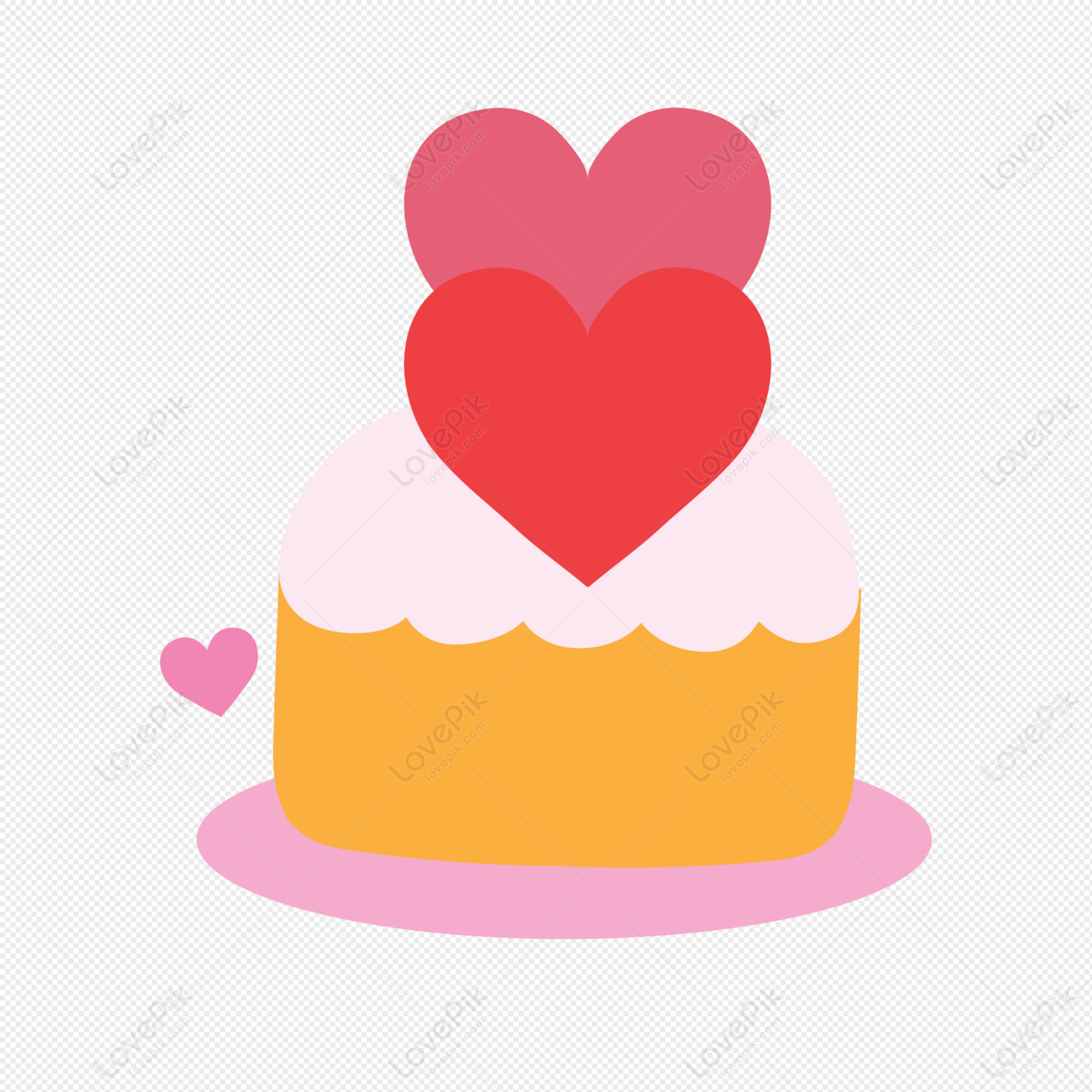 Double Heart – Classic Cake Decorations